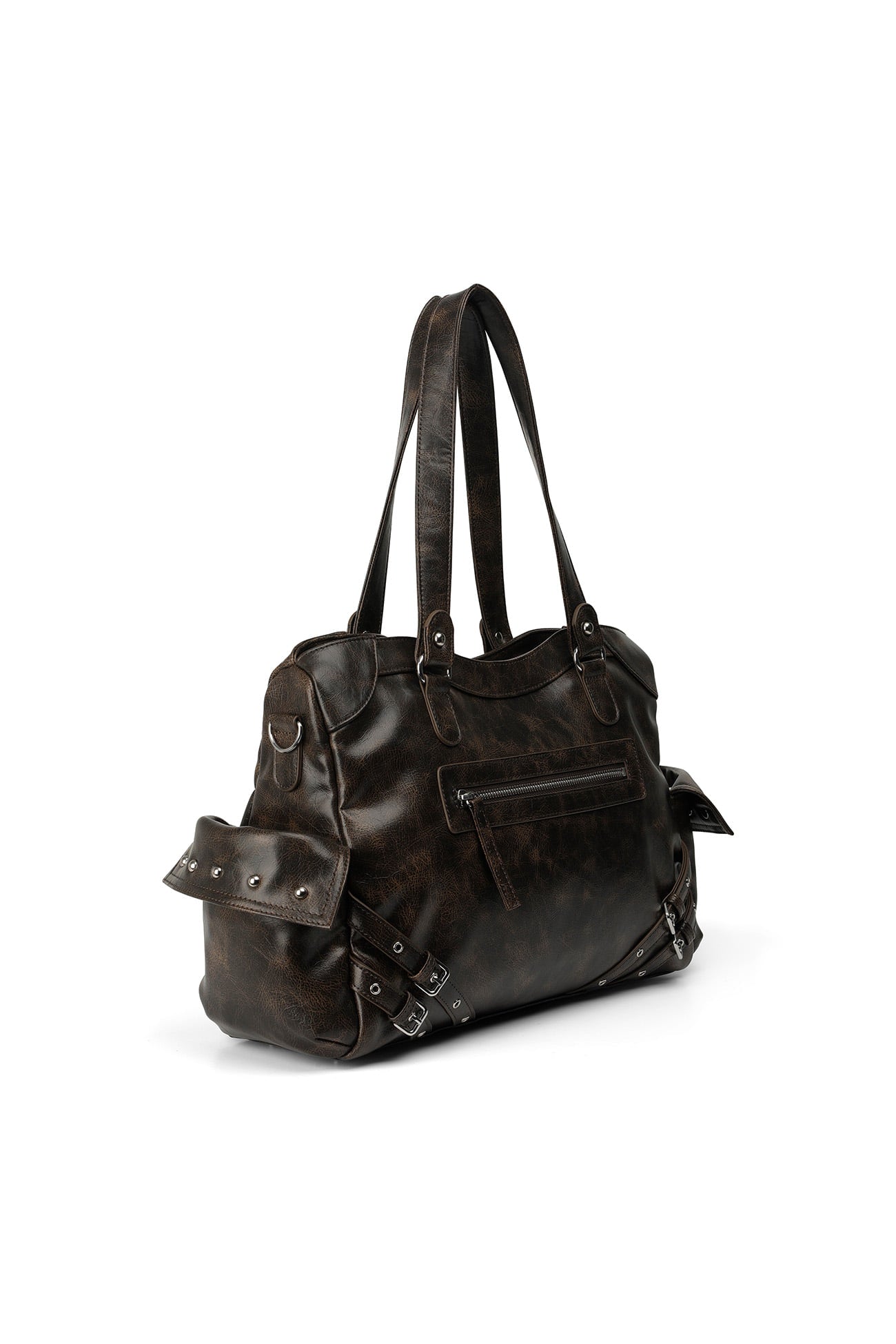Deinet - Stud Pocket Big Bag (Burgundy) product image 14 | TRAB K-Fashion Australia