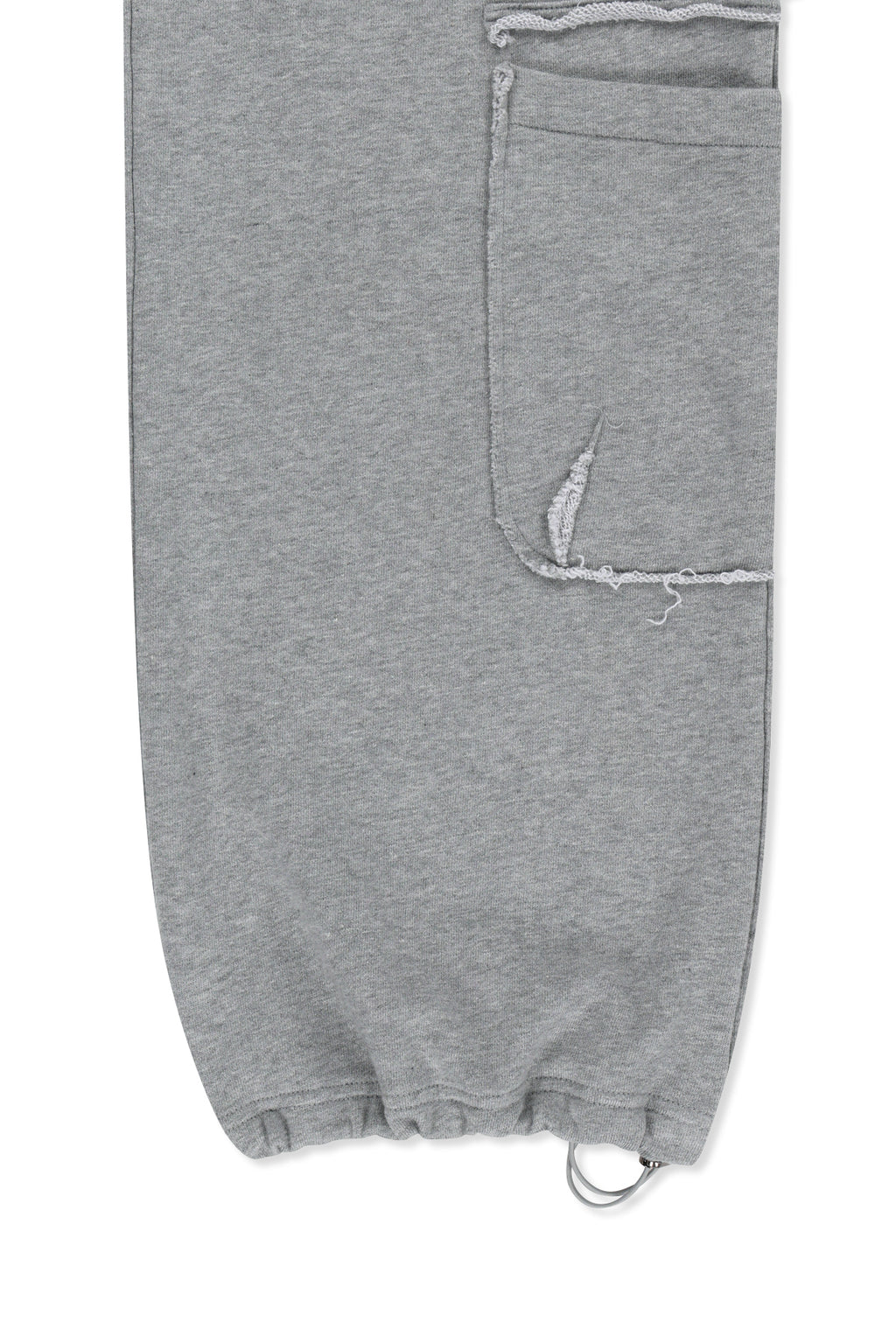 Matin Kim - [Pre-Order – Ships August 24] Mixed Waffle Foldover Waist Jersey Pants (Grey) product image 5 | TRAB K-Fashion Australia