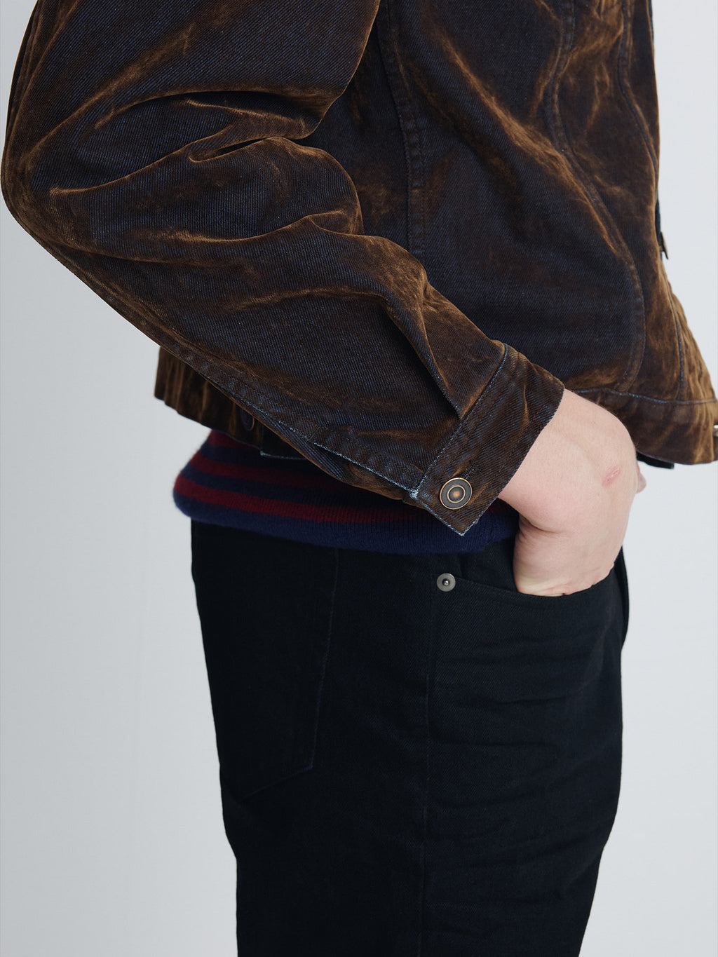 Tonywack - Slim-Straight Denim Jeans (Rinsed Black) product image 8 | TRAB K-Fashion Australia
