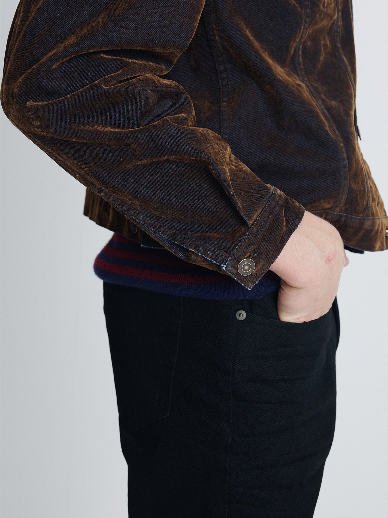Tonywack - Slim-Straight Denim Jeans (Rinsed Black) product image 8 | TRAB K-Fashion Australia