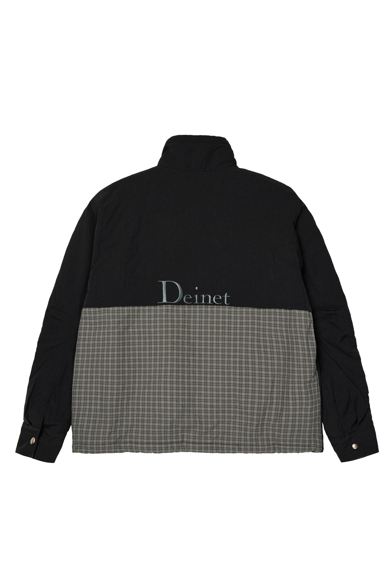 Deinet - Deinet Check Contrast Bomber Jacket (Black) product image 13 | TRAB K-Fashion Australia