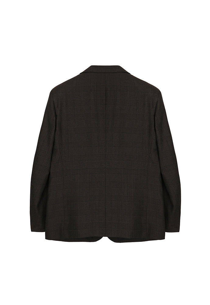 Tonywack - Signature 2-Button Blazer (Dark Brown Check) product image 7 | TRAB K-Fashion Australia