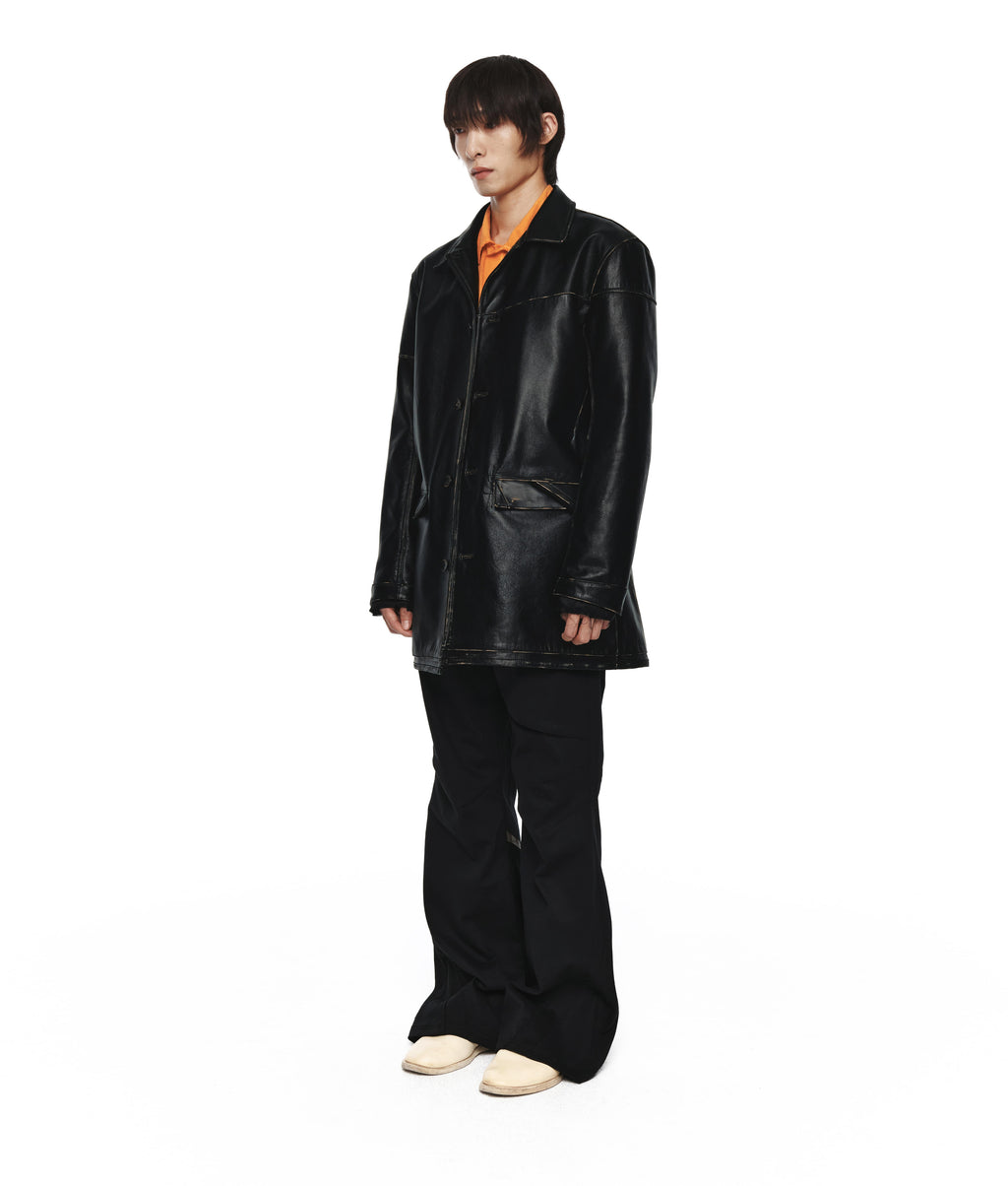 XLIM - Ep.8 01 Leather Jacket (Black) product image 2 | TRAB K-Fashion Australia