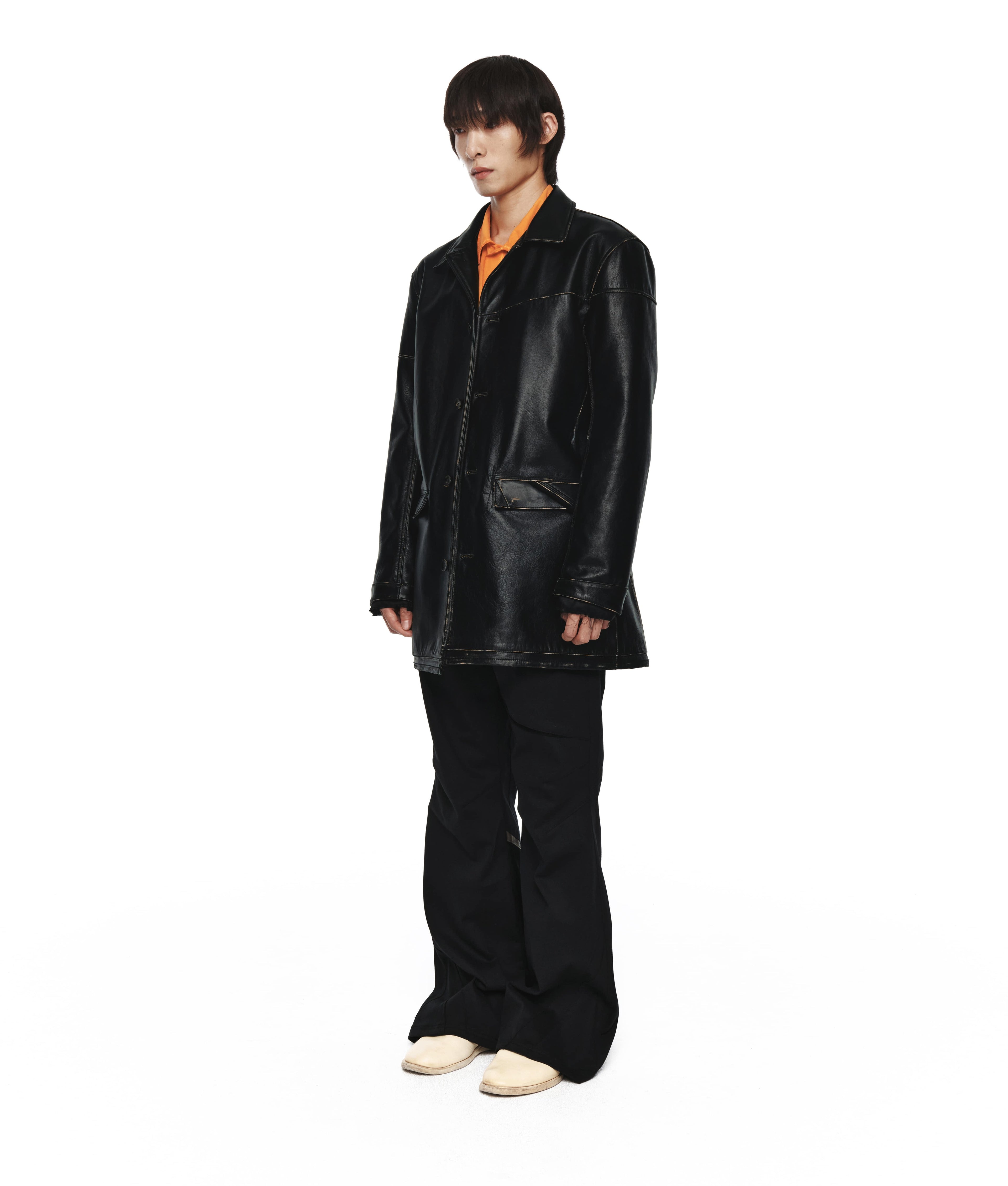 XLIM - Ep.8 01 Leather Jacket (Black) product image 2 | TRAB K-Fashion Australia