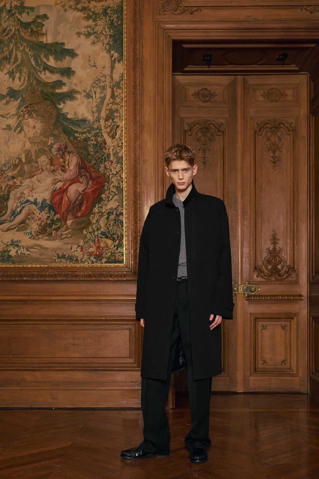 STU - Raglan Mac Coat (Black) product image 3 | TRAB K-Fashion Australia