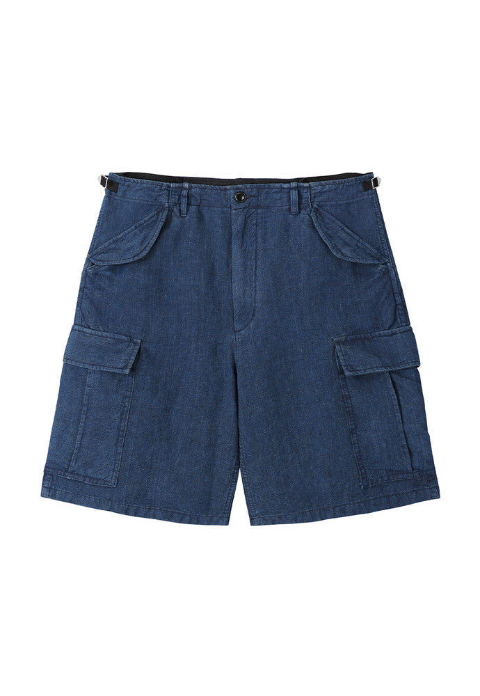 Art if acts - Linen M-51 Shorts (Indigo) product image 6 | TRAB K-Fashion Australia