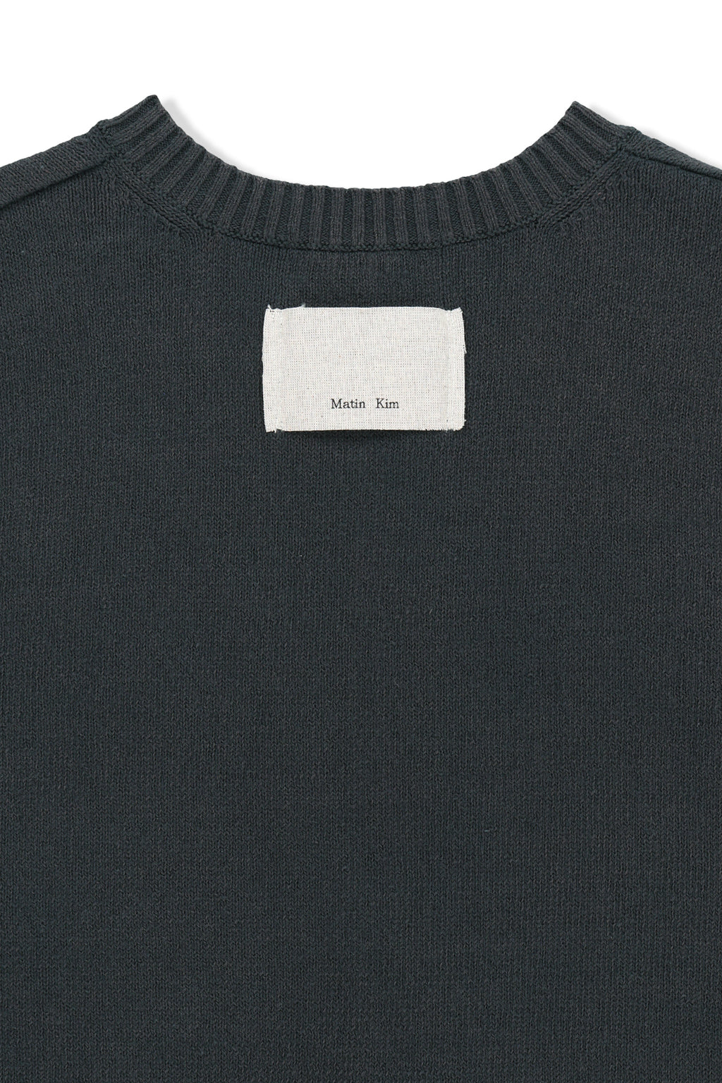 Matin Kim - Pocket Washed Knit Vest (Charcoal) product image 5 | TRAB K-Fashion Australia