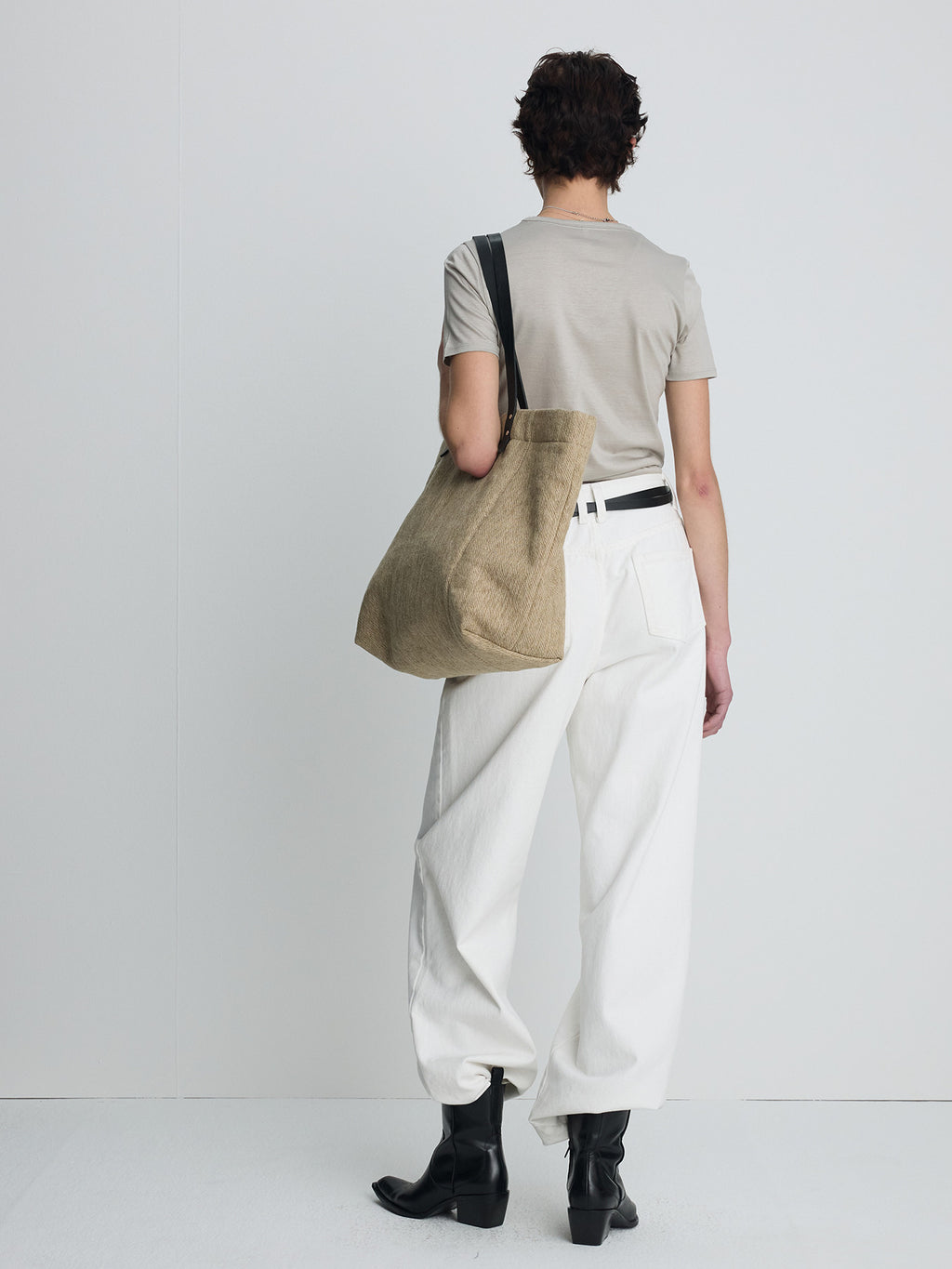 Tonywack - Tencel Short Sleeve T-Shirt (Light Grey) product image 2 | TRAB K-Fashion Australia