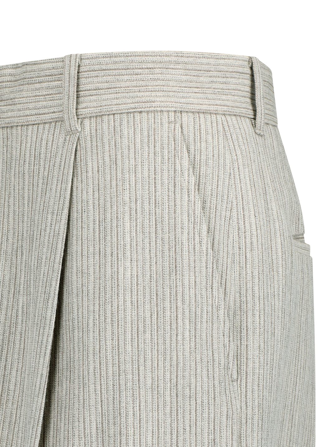 Amomento - Stripe wool straight pants (Beige) product image 9 | TRAB K-Fashion Australia