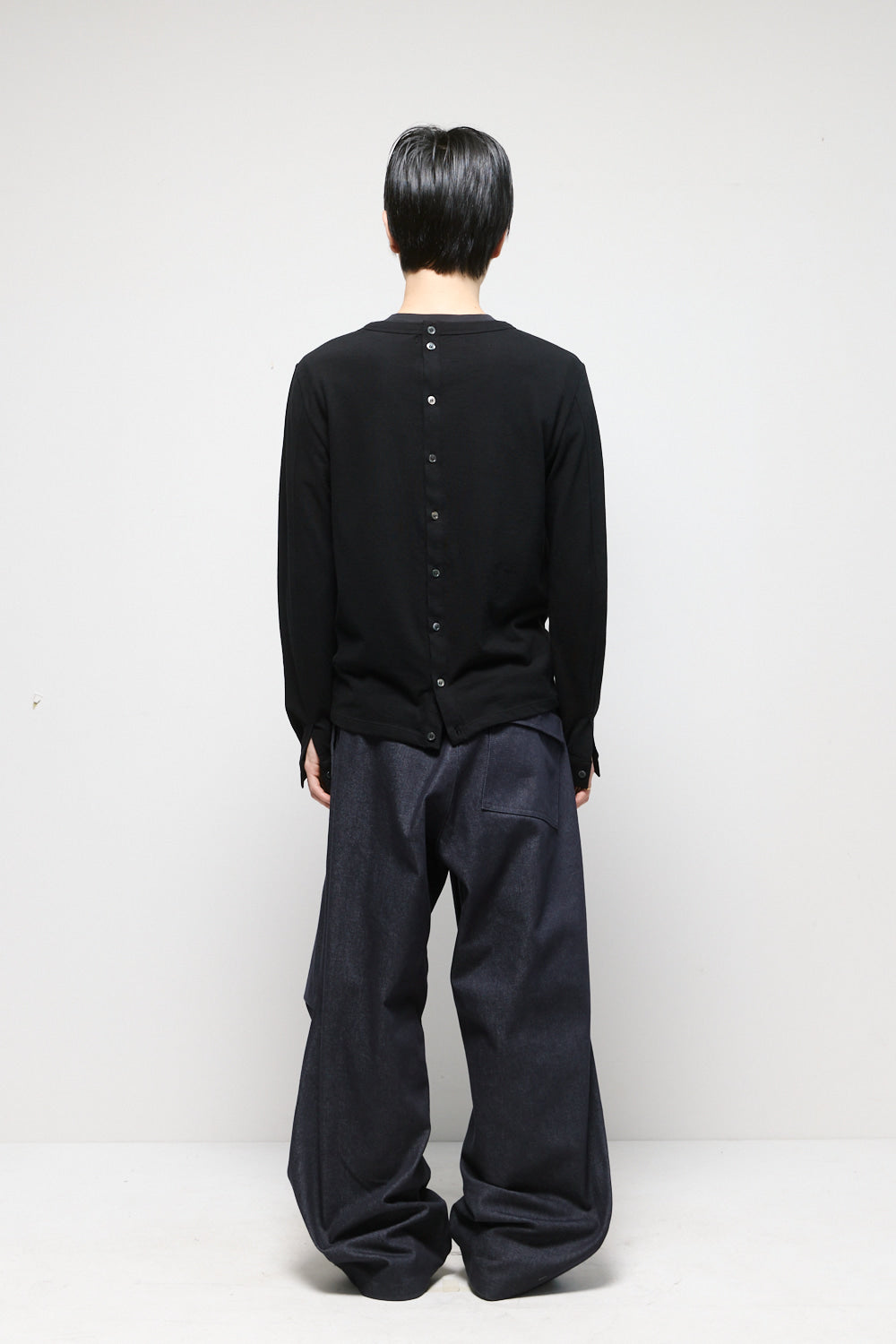 Hatchingroom - Triple Henley Neck Tee (Black) product image 5 | TRAB K-Fashion Australia