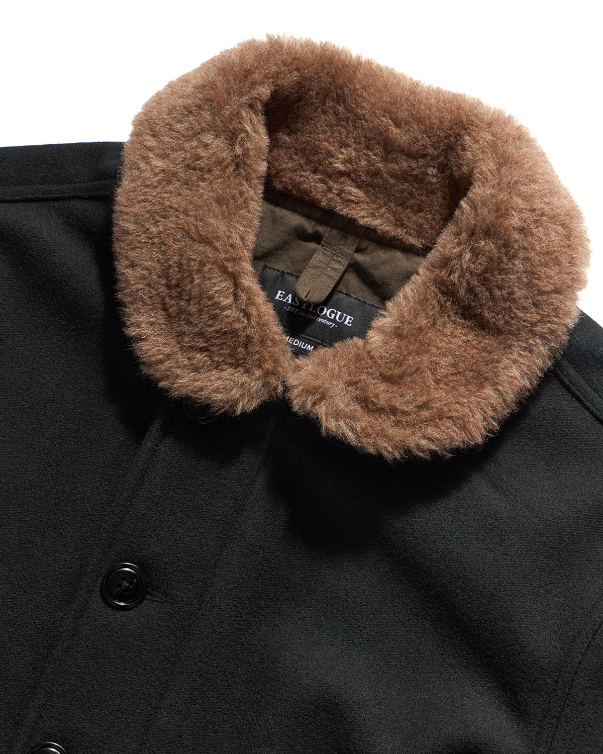 Eastlogue - N-1 Deck Jumper (Charcoal Melton Wool) product image 9 | TRAB K-Fashion Australia