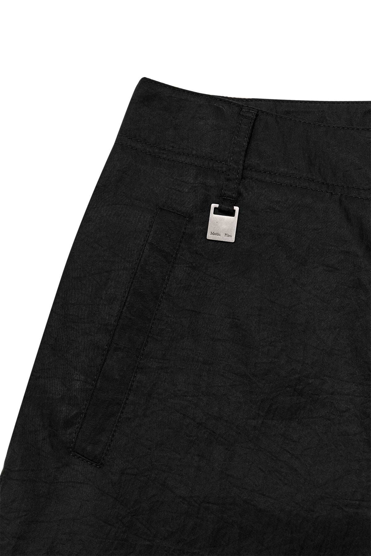 Matin Kim - Zipper Detail Nylon Pants (Black) product image 3 | TRAB K-Fashion Australia