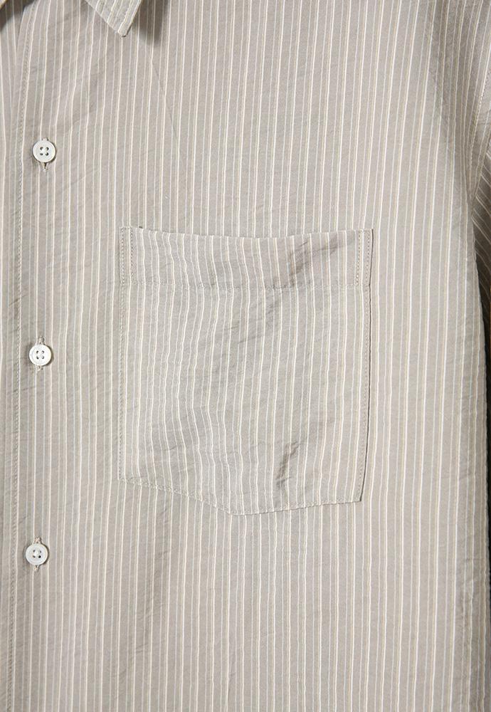 Art if acts - Wrinkle Rayon Half Shirt (Moss Beige) product image 11 | TRAB K-Fashion Australia