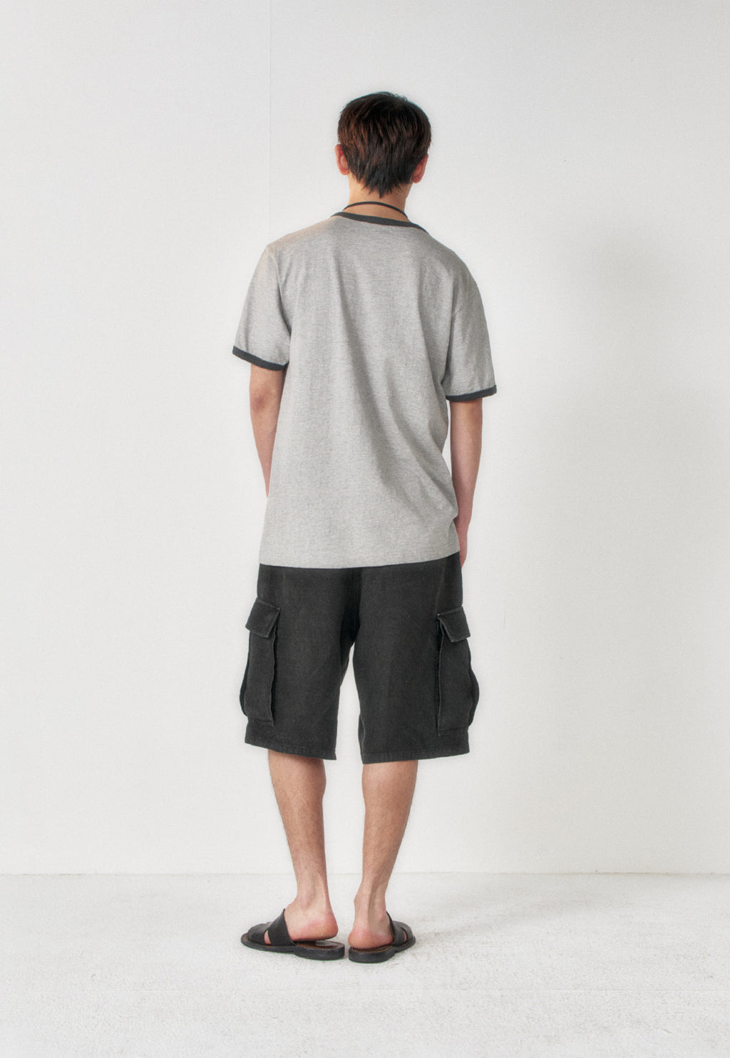 Art if acts - Linen M-51 Shorts (Black) product image 4 | TRAB K-Fashion Australia