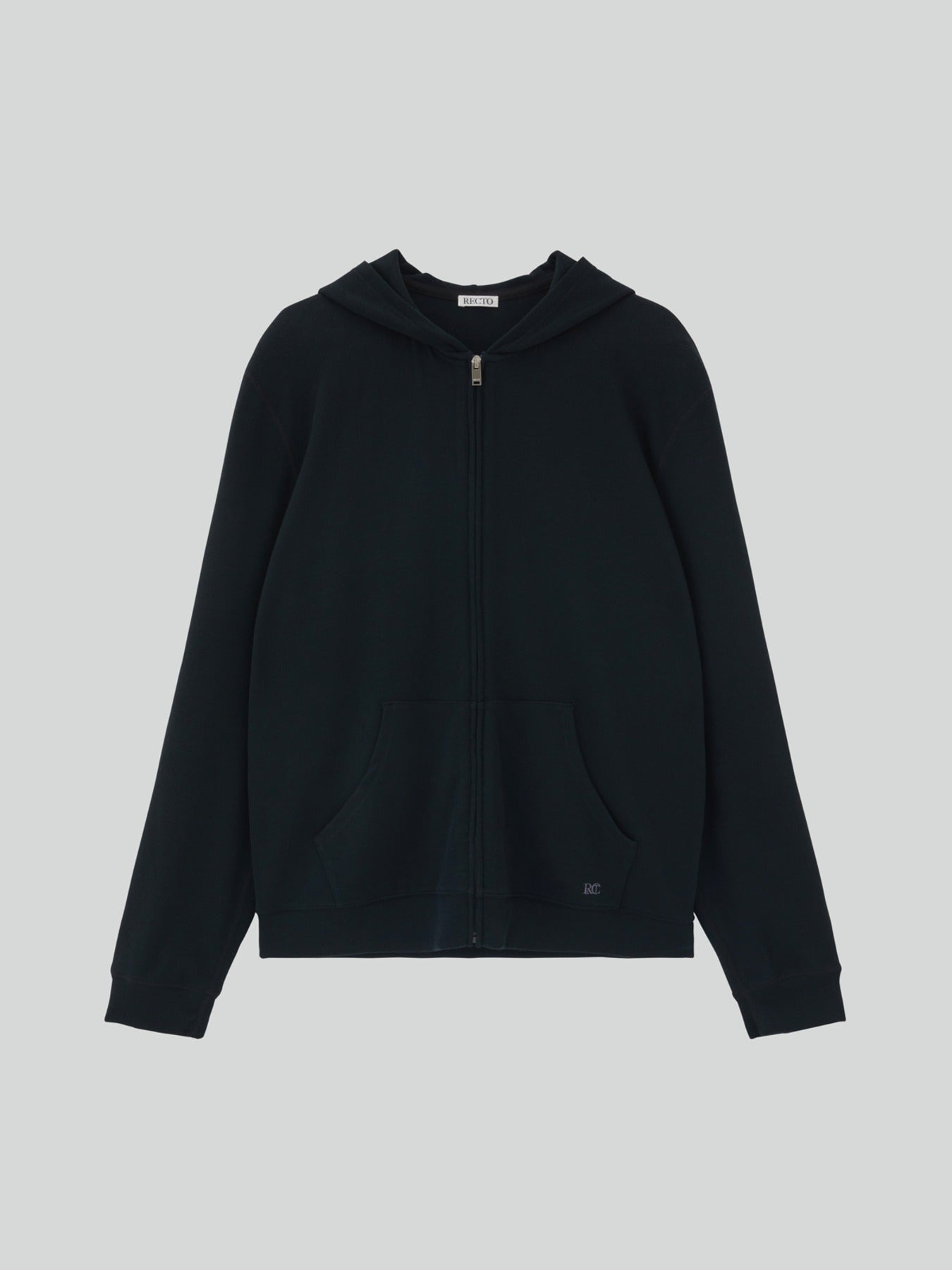 Recto - Wool Tencel Zip Hoodie (Black) product image 1 | TRAB K-Fashion Australia