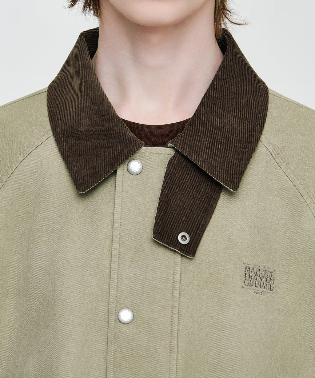 Marithe & Francois Girbaud - Cotton Work Jacket (Light Khaki) product image 3 | TRAB K-Fashion Australia