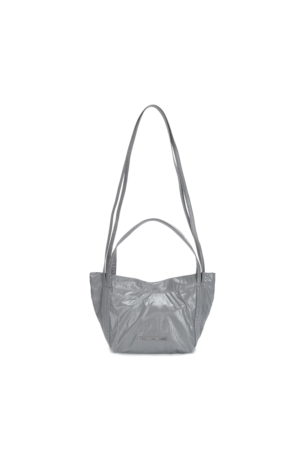 Matin Kim - Glossy Two Way Mini Bag (Grey) product image 5 | TRAB K-Fashion Australia
