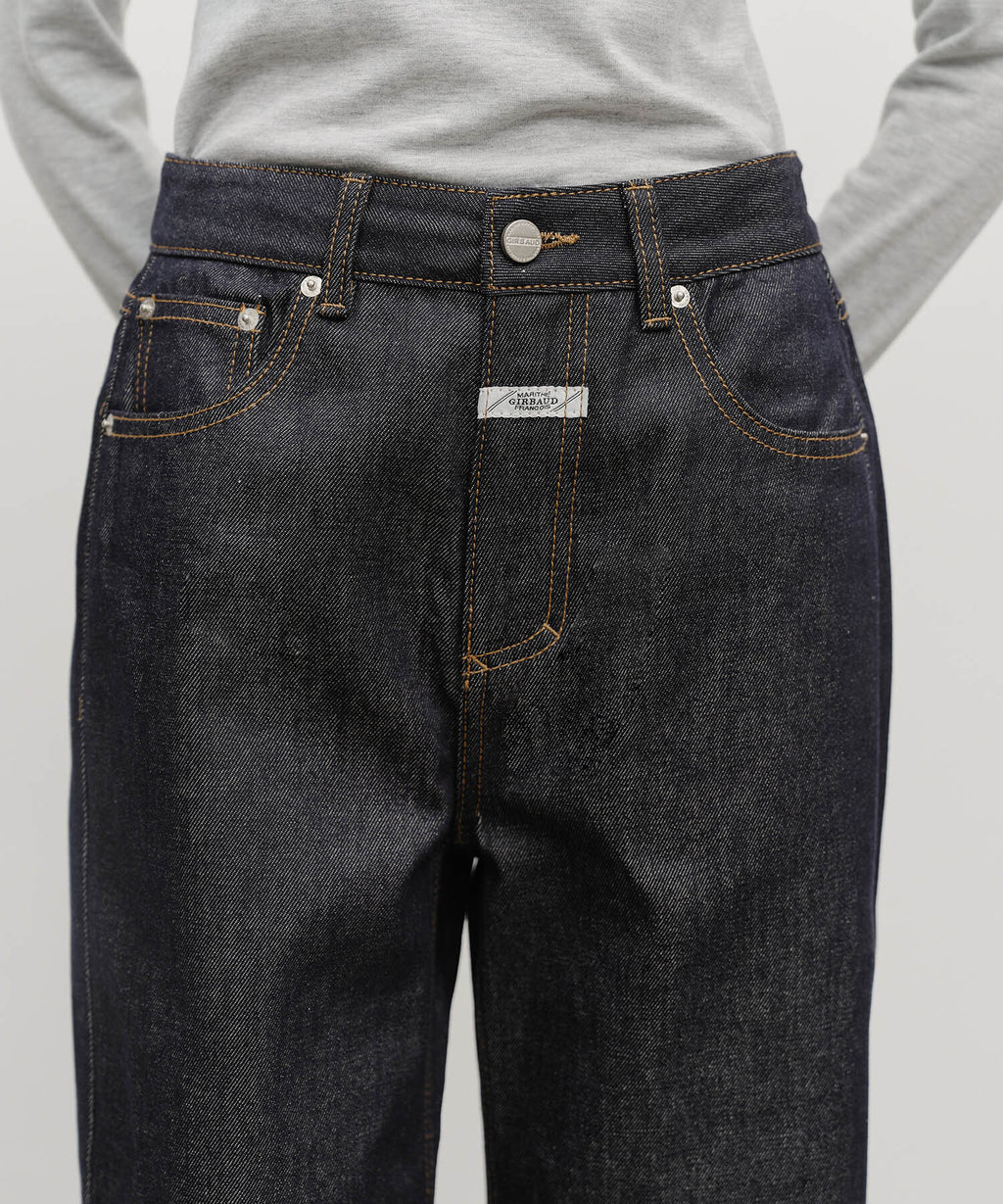 Marithe & Francois Girbaud - Straight Fit Raw Denim Pants (Blue) product image 2 | TRAB K-Fashion Australia