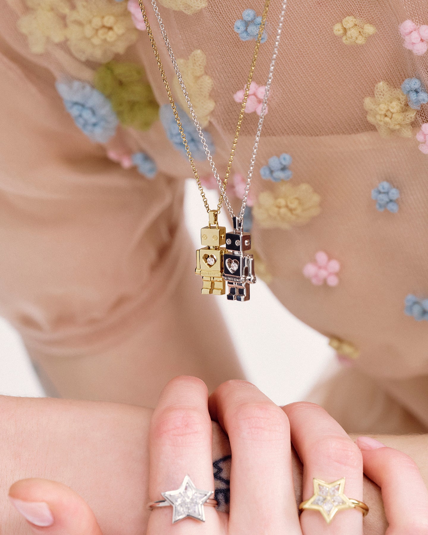 Numbering - Robot Pendant Necklace #5774 product image 2 | TRAB K-Fashion Australia