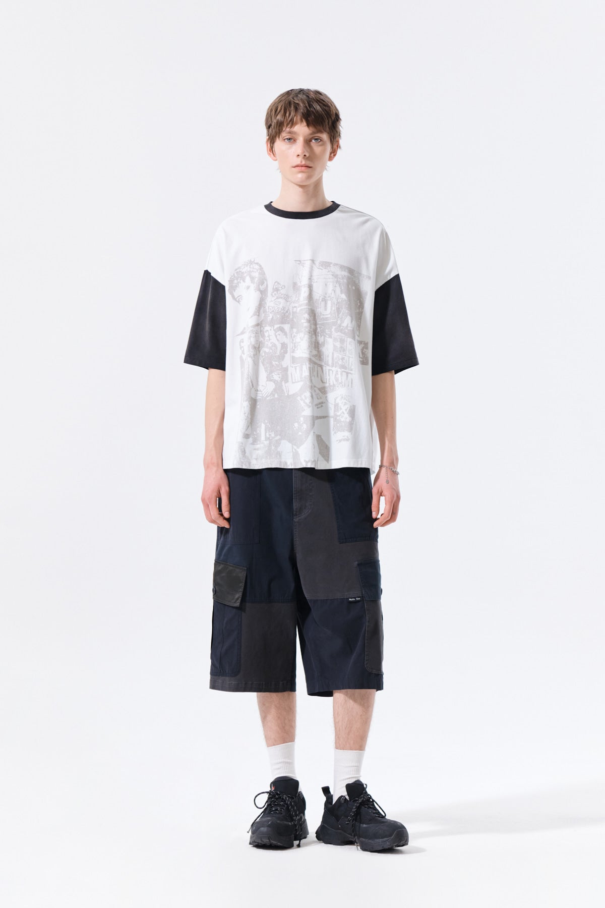 Matin Kim - Matin Punk Graffiti Top (White) product image 8 | TRAB K-Fashion Australia