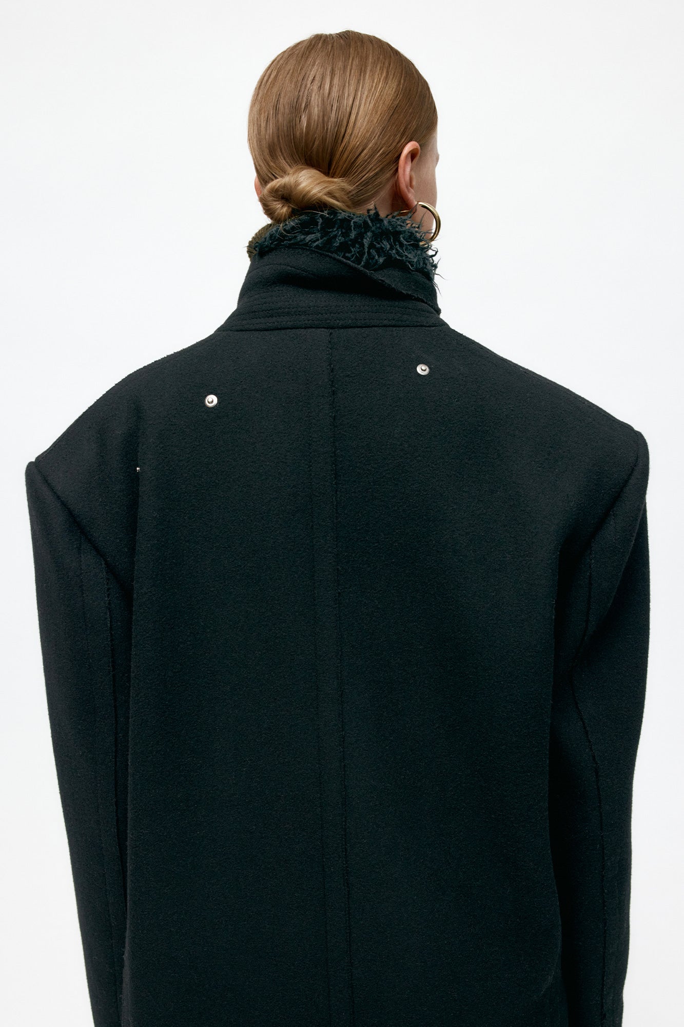 Andersson Bell - Unisex James Wool Coat (Black) product image 11 | TRAB K-Fashion Australia