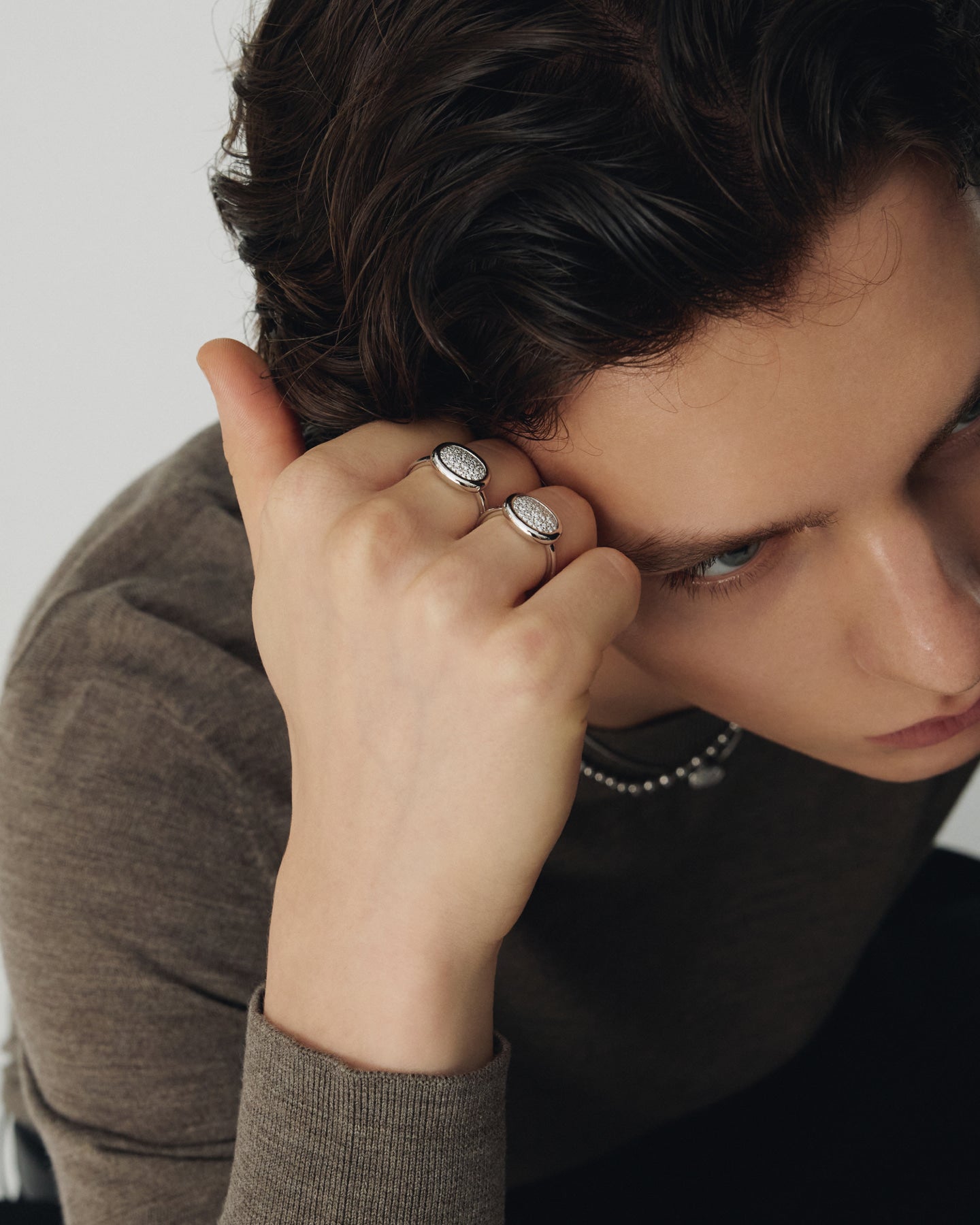 Numbering - Pave Oval Ring #3605 product image 2 | TRAB K-Fashion Australia