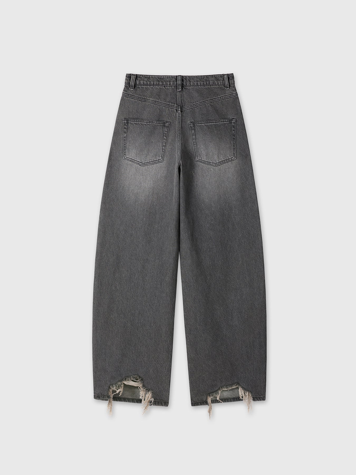 Tonywack - Distressed Wide-Leg Denim Jeans (Washed Black) product image 9 | TRAB K-Fashion Australia