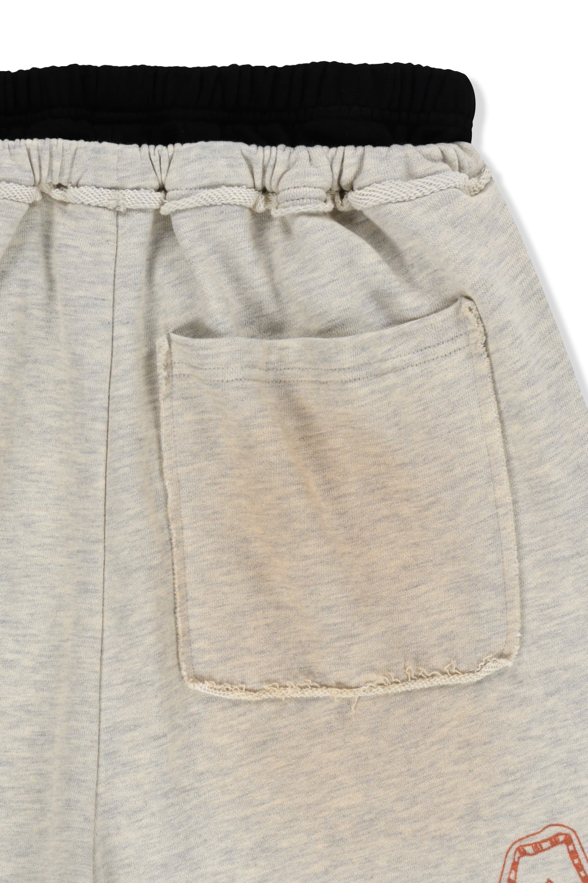 Matin Kim - Vintage Washed Color Contrast Bermuda Sweatpants (Light Beige) product image 5 | TRAB K-Fashion Australia
