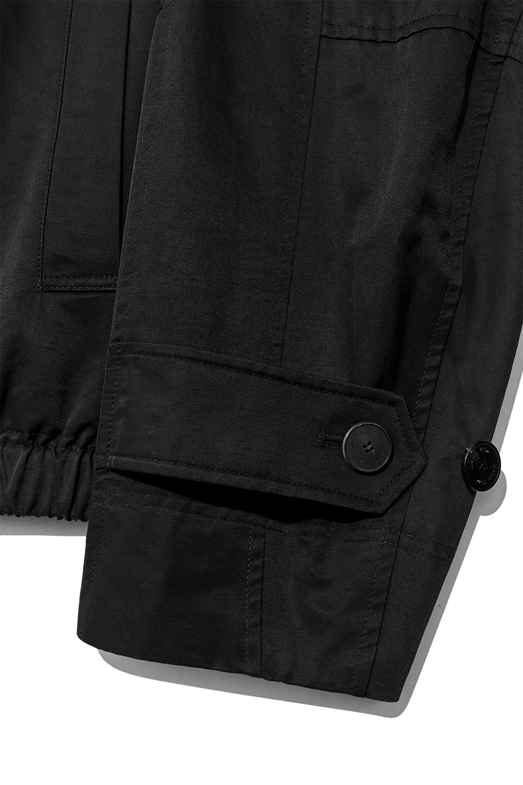Matin Kim - Trench Bomber Jumper (Black) product image 5 | TRAB K-Fashion Australia