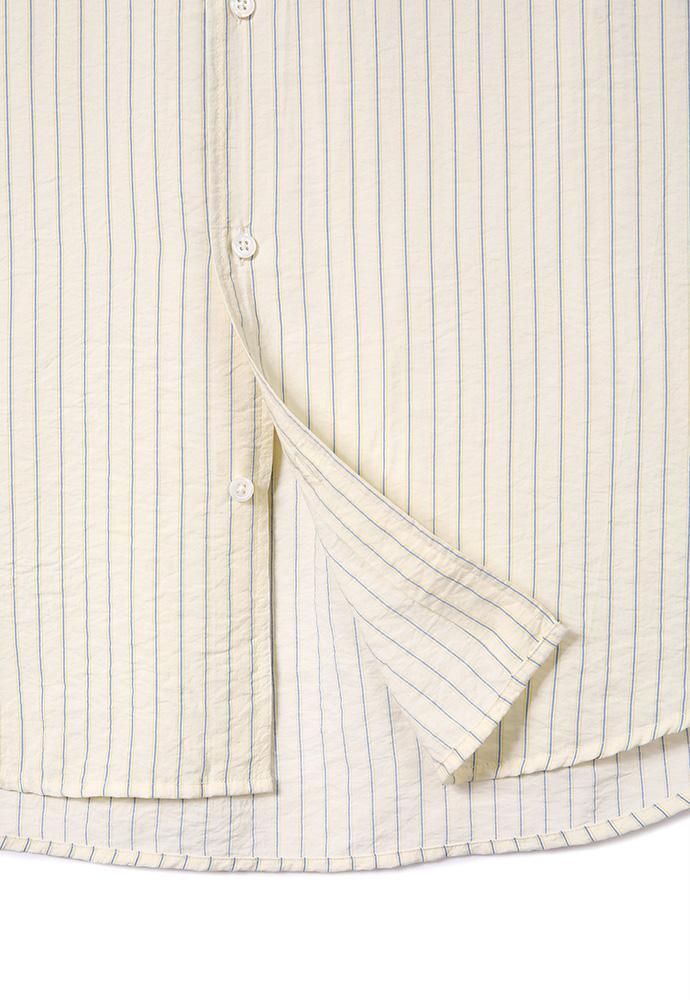 Art if acts - Wrinkle Rayon Half Shirt (Cream/Liberty Blue) product image 12 | TRAB K-Fashion Australia
