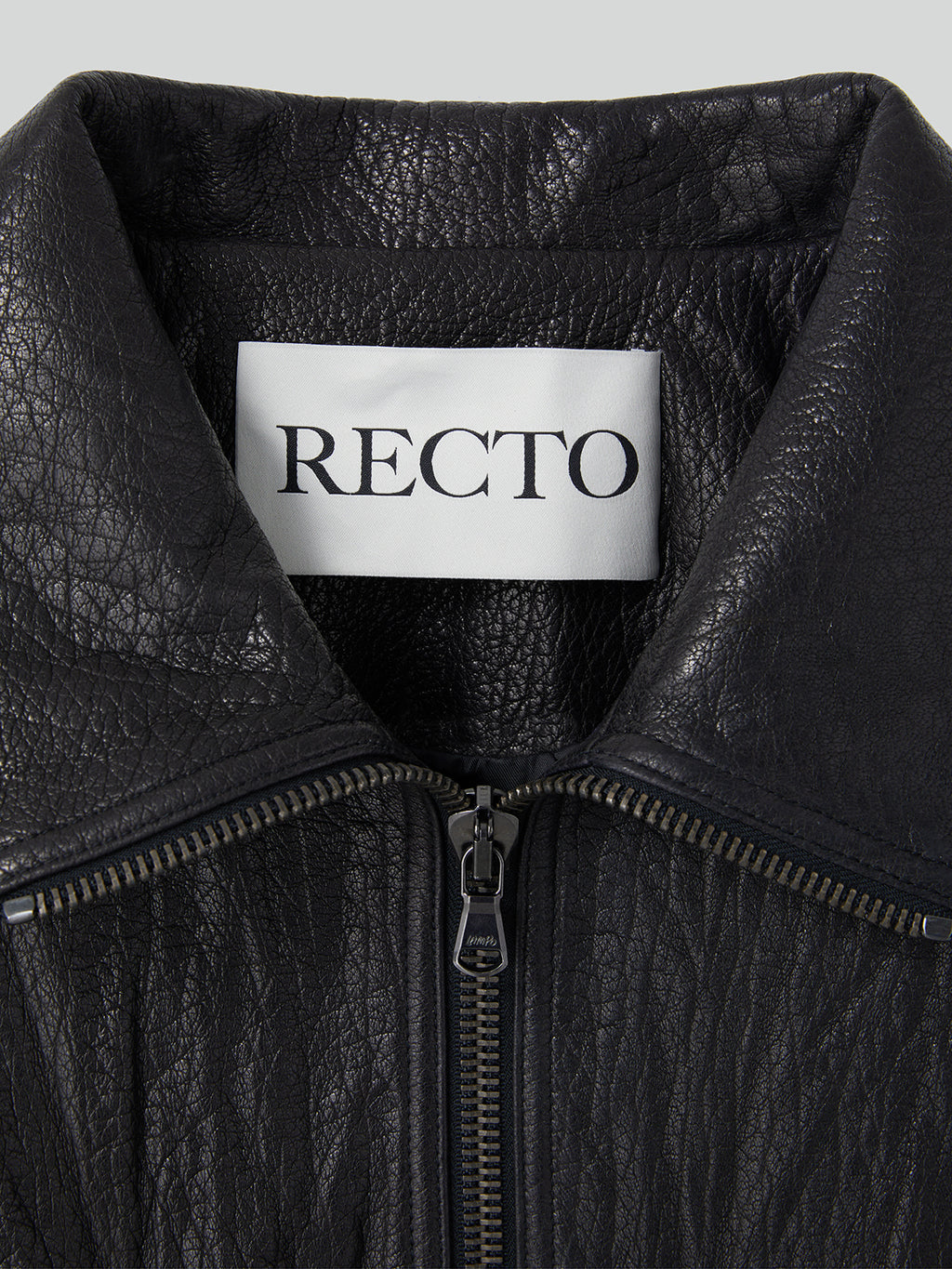 Recto - High-Neck Leather Jumper (Black) product image 7 | TRAB K-Fashion Australia