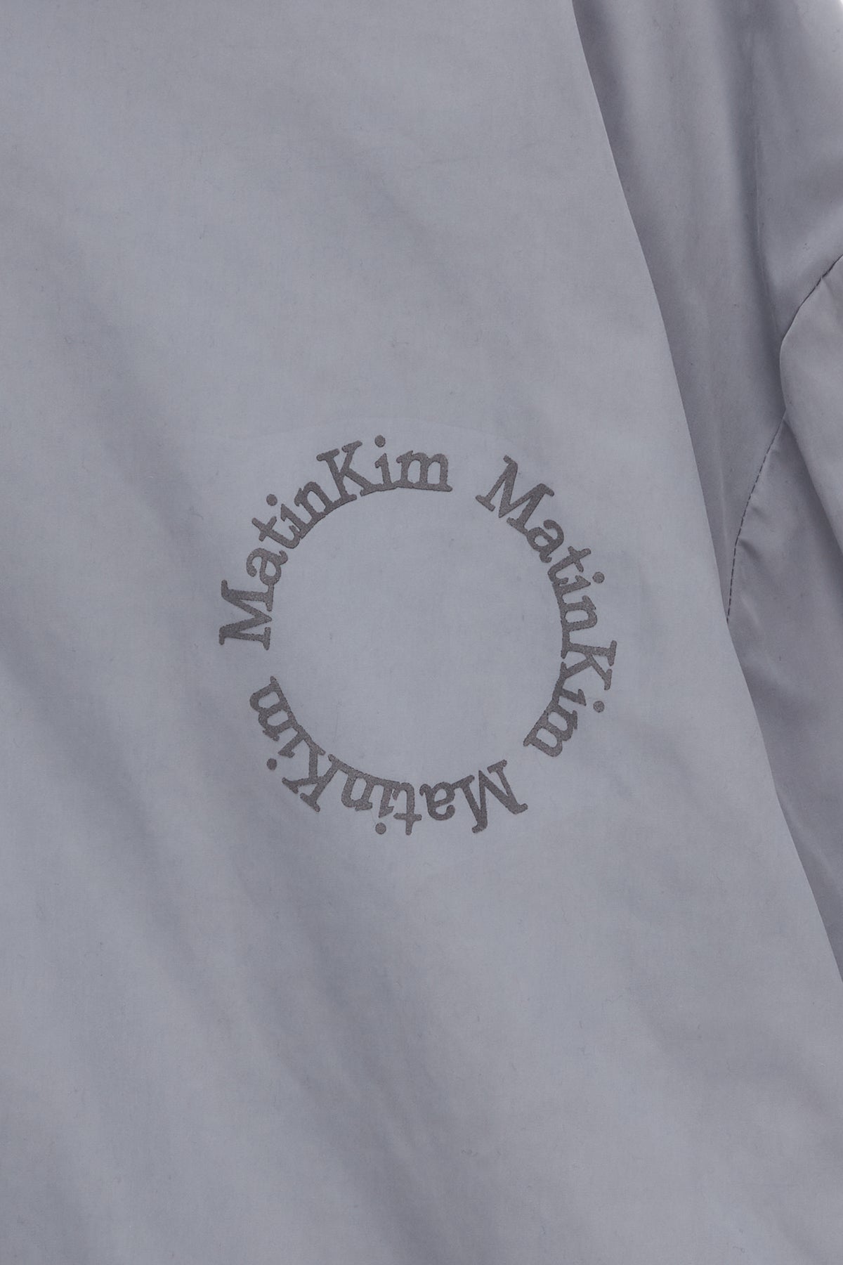 Matin Kim - Reflexed Logo Print Anorak Jumper (Grey) product image 4 | TRAB K-Fashion Australia