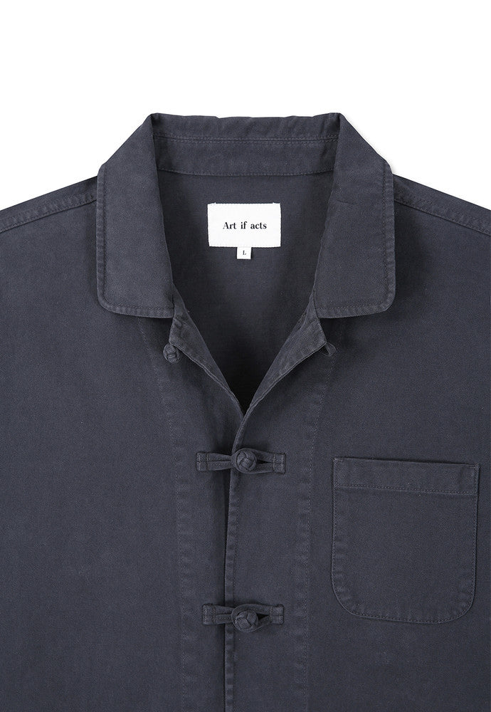 Art if acts - Washed Chinese Work Jacket (Faded Charcoal) product image 9 | TRAB K-Fashion Australia