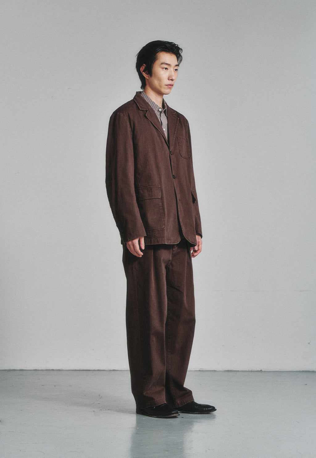 Art if acts - Washed 3 Button Blazer (Brown) product image 3 | TRAB K-Fashion Australia
