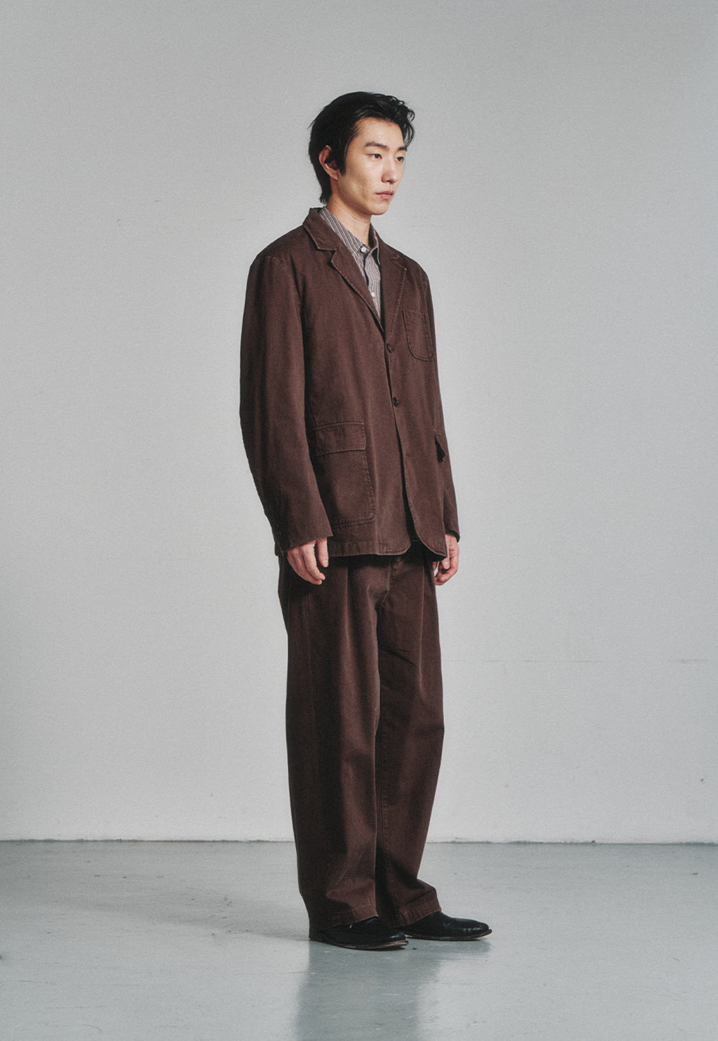 Art if acts - Washed 3 Button Blazer (Brown) product image 3 | TRAB K-Fashion Australia