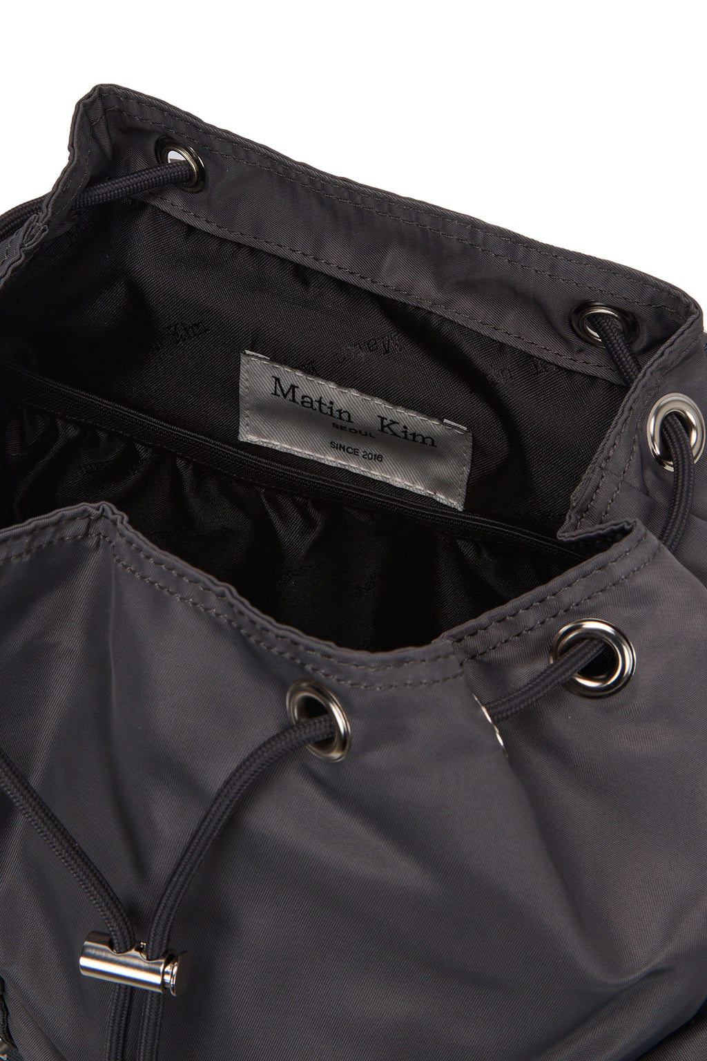 Matin Kim - Matin Pocket Utility Small Back Pack (Charcoal) product image 4 | TRAB K-Fashion Australia