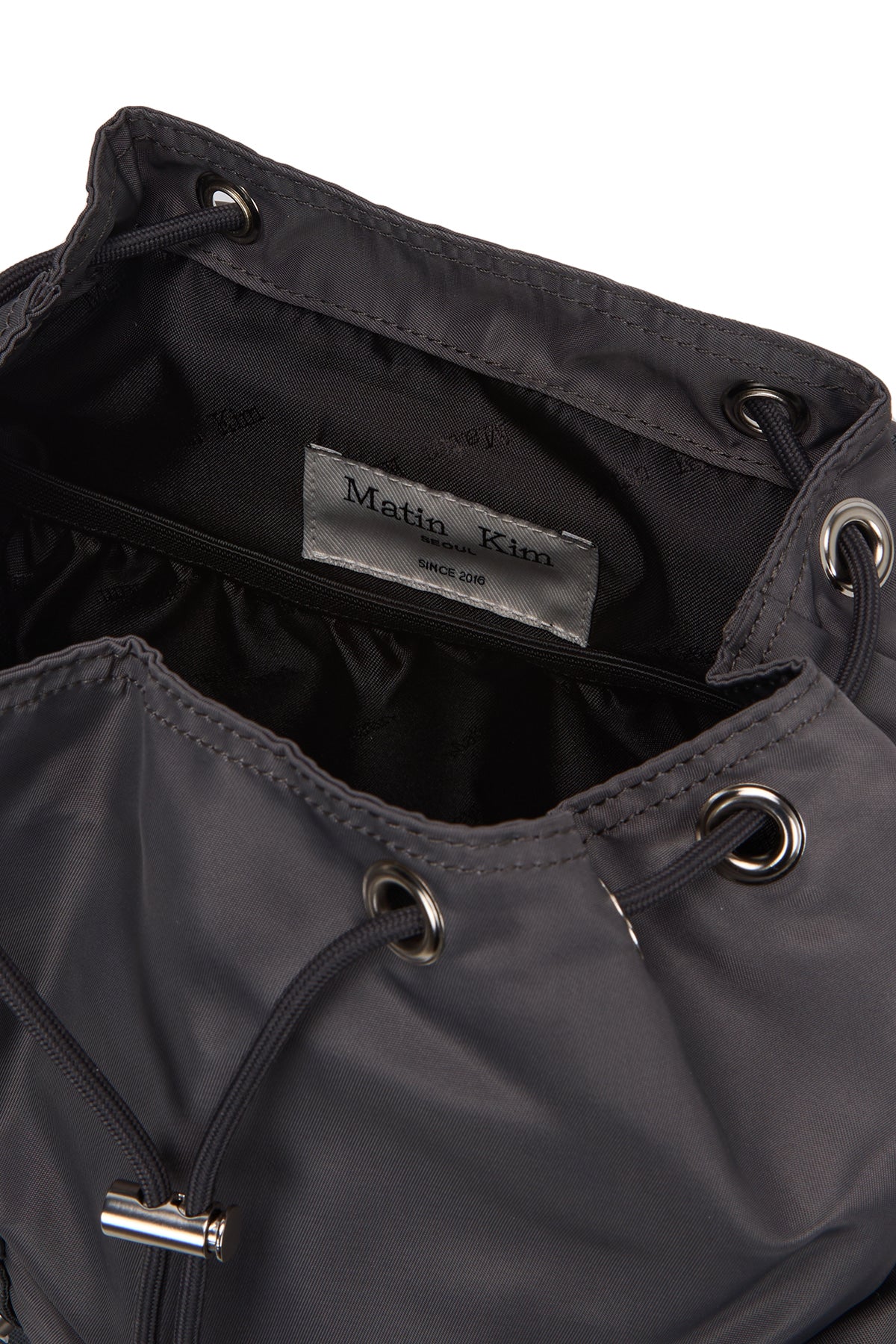 Matin Kim - Matin Pocket Utility Small Back Pack (Charcoal) product image 4 | TRAB K-Fashion Australia