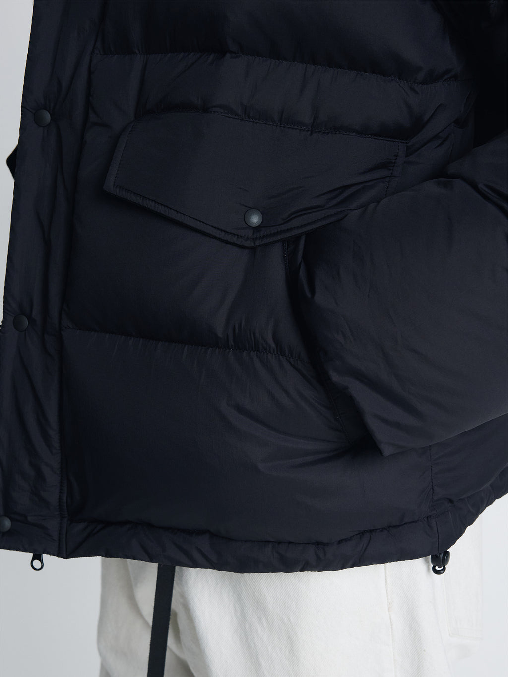 Tonywack - Leather Collar Down Puffer Blouson (Black) product image 8 | TRAB K-Fashion Australia