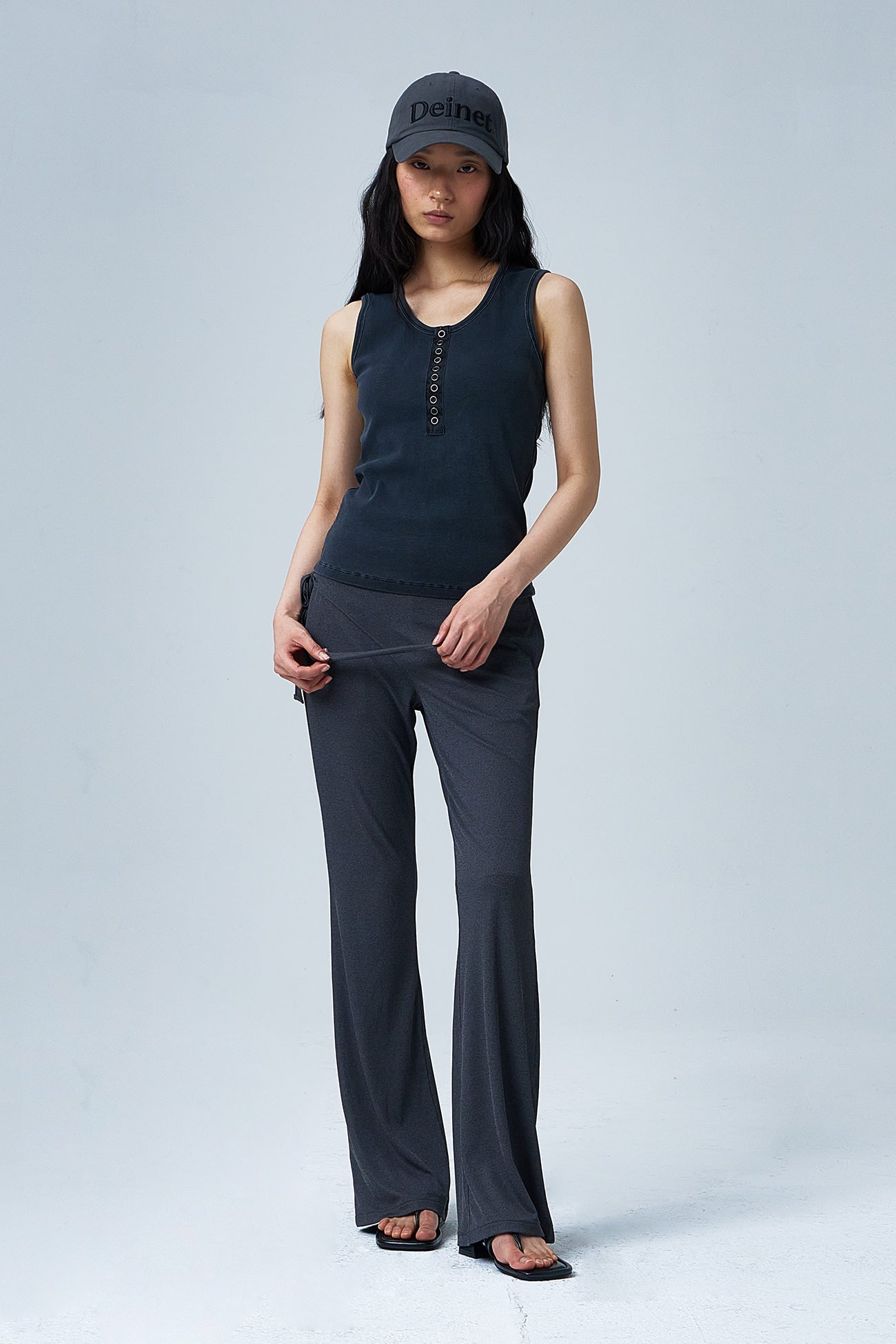 Deinet - Ring Point Pigment Sleeveless (Charcoal) product image 4 | TRAB K-Fashion Australia