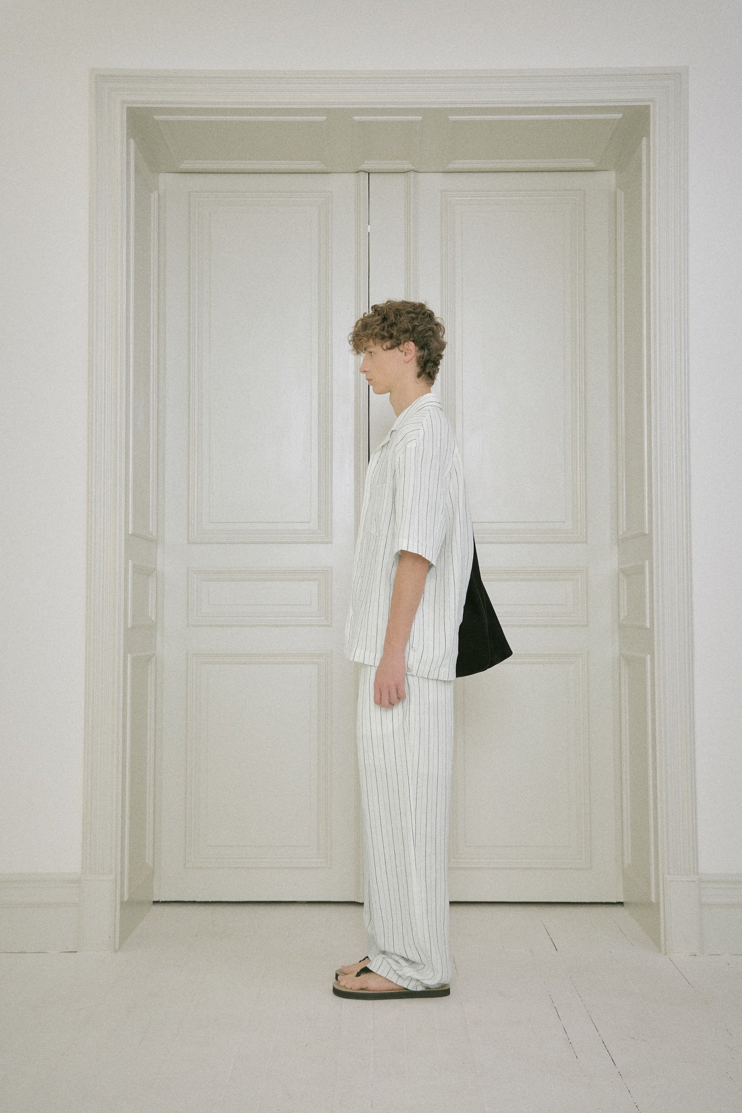 Stu - Stripe Linen Pants (White) product image 11 | TRAB K-Fashion Australia