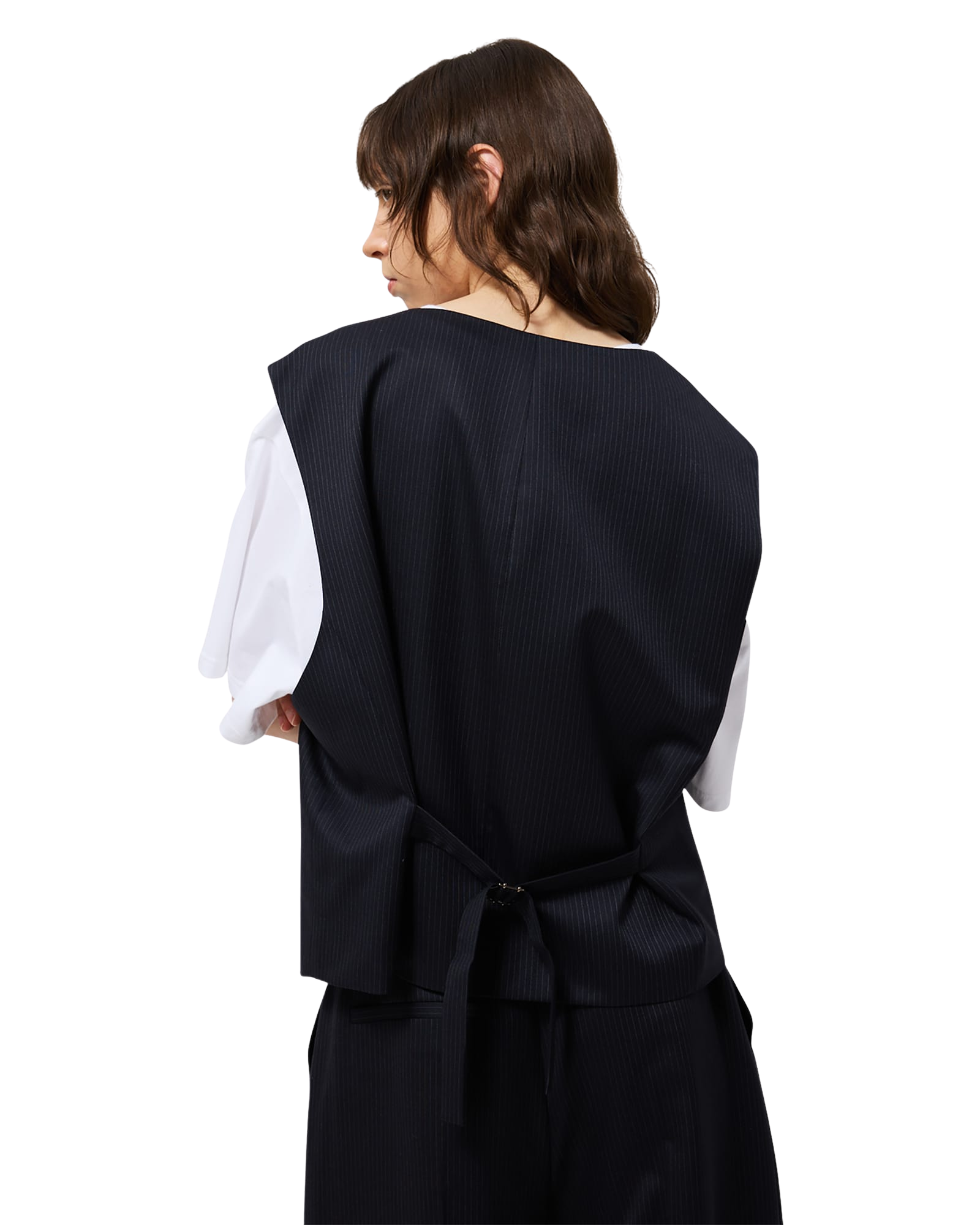 Kimhe Kim - Stripped Classic Vest (Navy) product image 10 | TRAB K-Fashion Australia