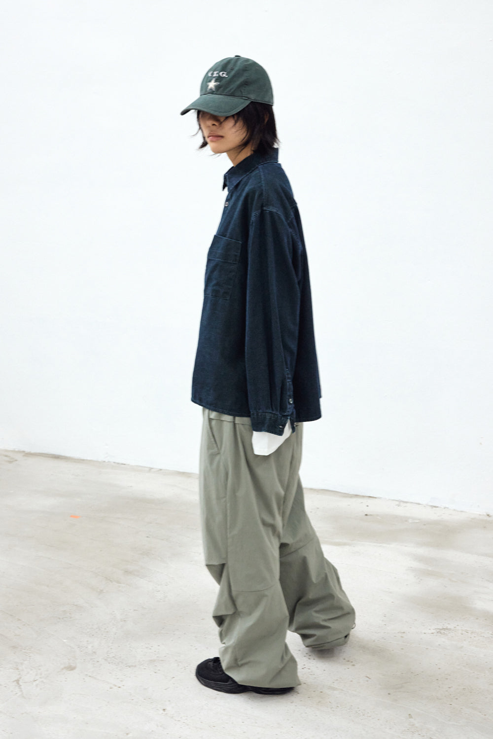 Hatchingroom - VTG Star Cap (Washed Dark Green) product image 6 | TRAB K-Fashion Australia