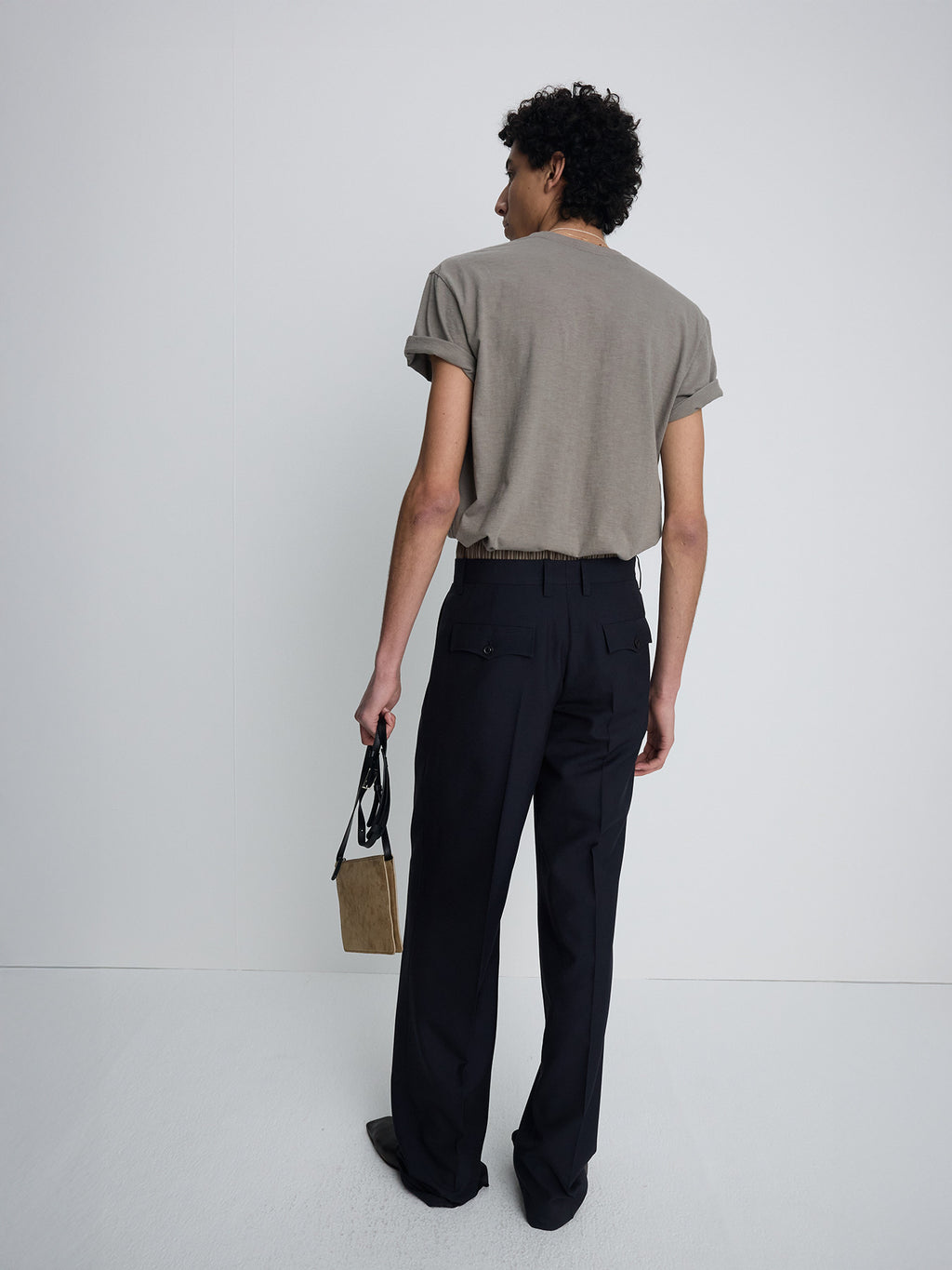 Tonywack - Soft Slub Jersey Pocket T-Shirt (Olive Grey) product image 3 | TRAB K-Fashion Australia