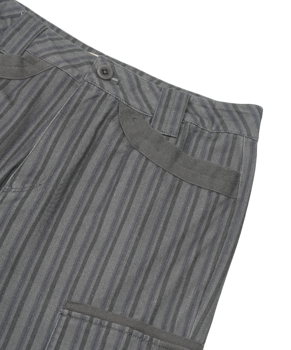 Coyseio - Stripe Big Pocket Cargo Pants (Charcoal) product image 13 | TRAB K-Fashion Australia
