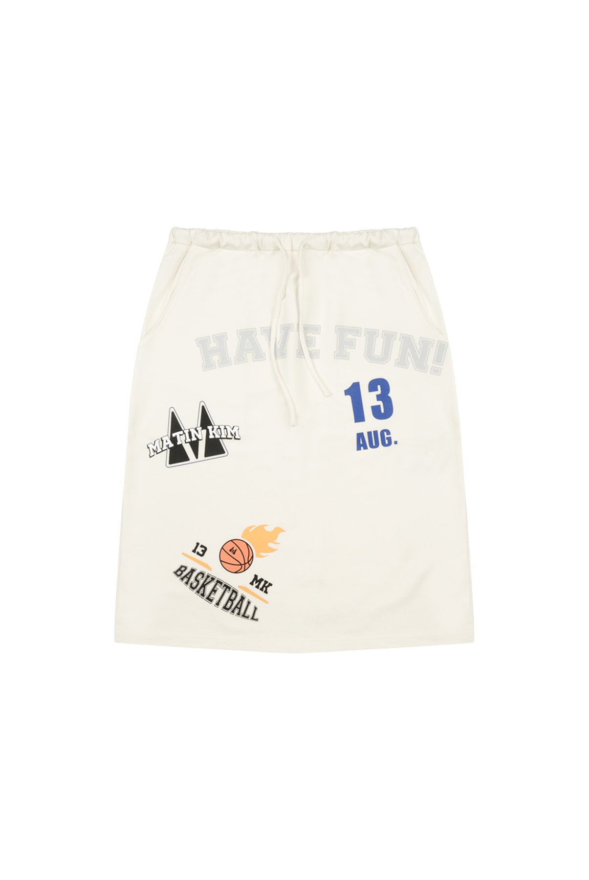 Matin Kim - Print Collage Skirt (White) product image 1 | TRAB K-Fashion Australia