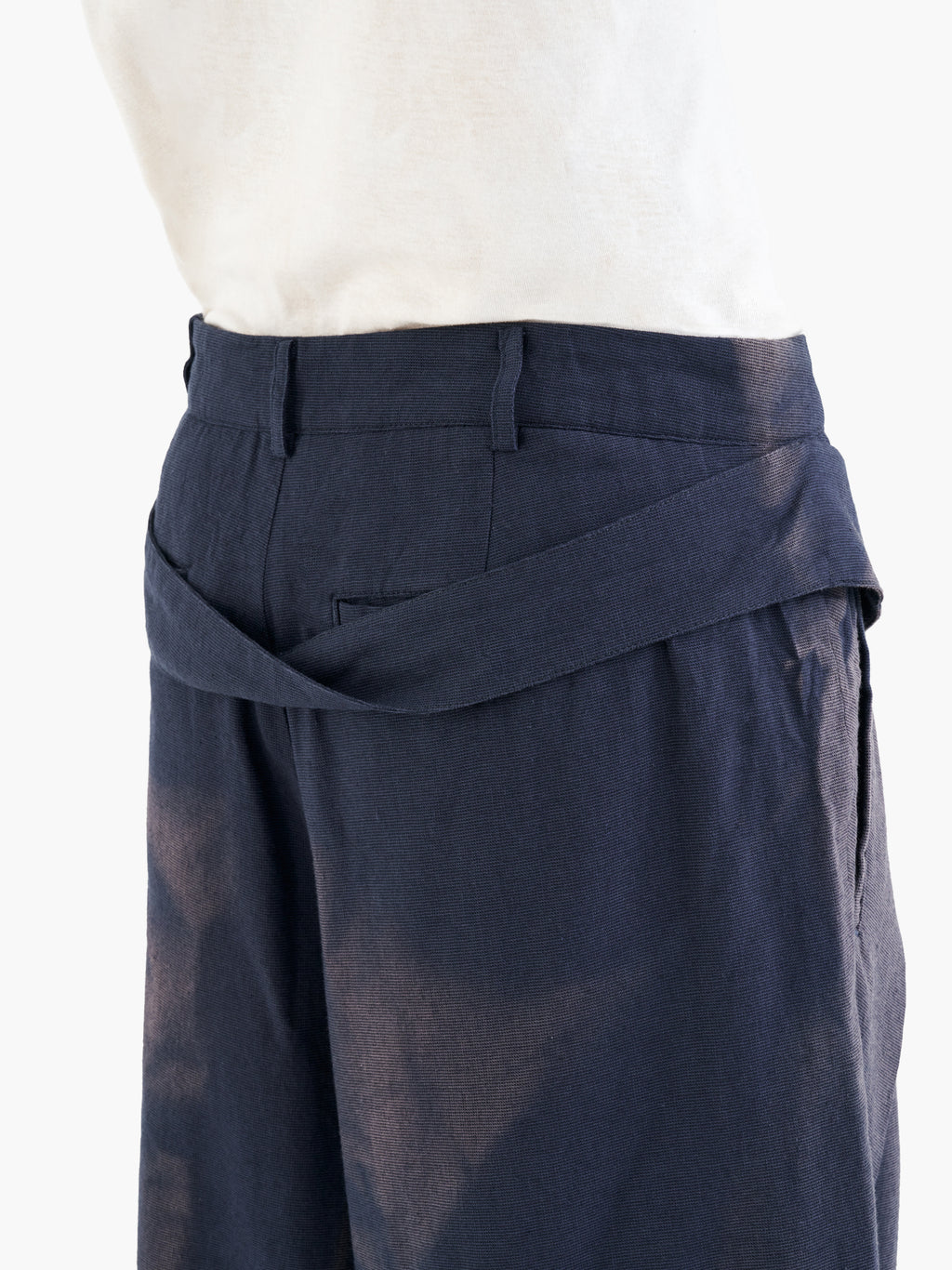 Jiyong Kim - Sun-Bleched Layered Half Trousers (Navy) product image 6 | TRAB K-Fashion Australia