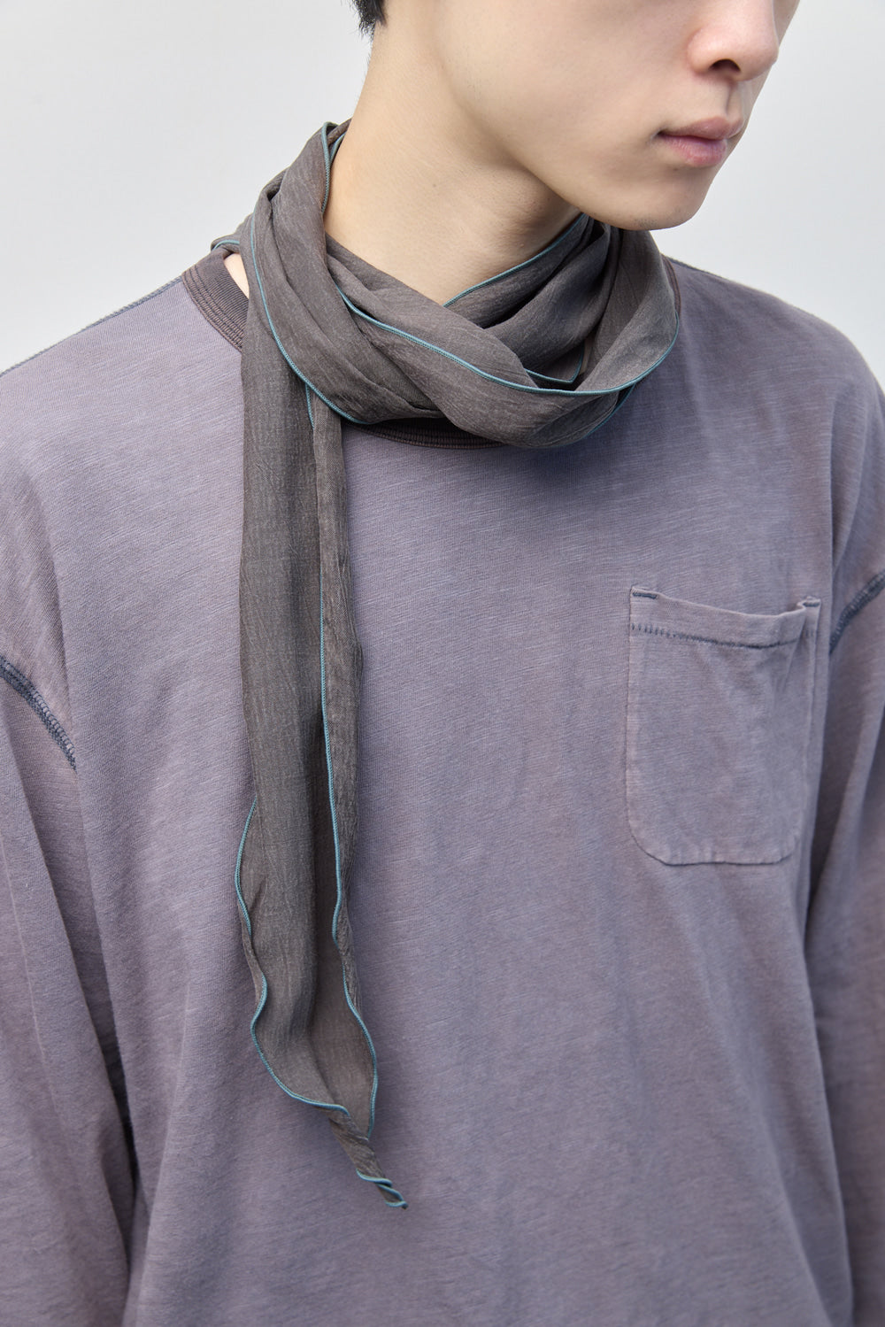 Hatchingroom - Crinkle Scarf (Graphite) product image 8 | TRAB K-Fashion Australia