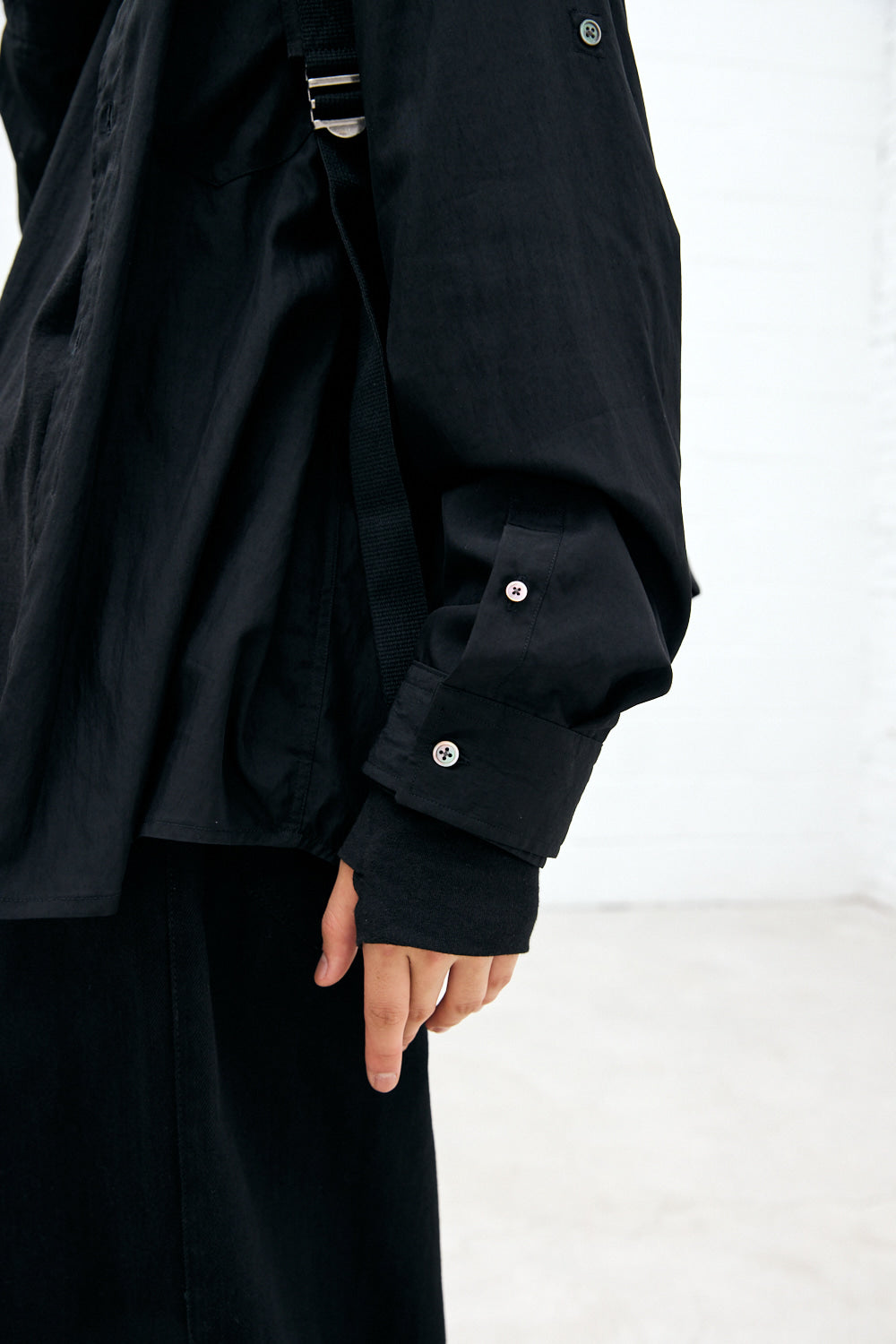 Hatchingroom - Double Sleeve Shirt (Black) product image 11 | TRAB K-Fashion Australia