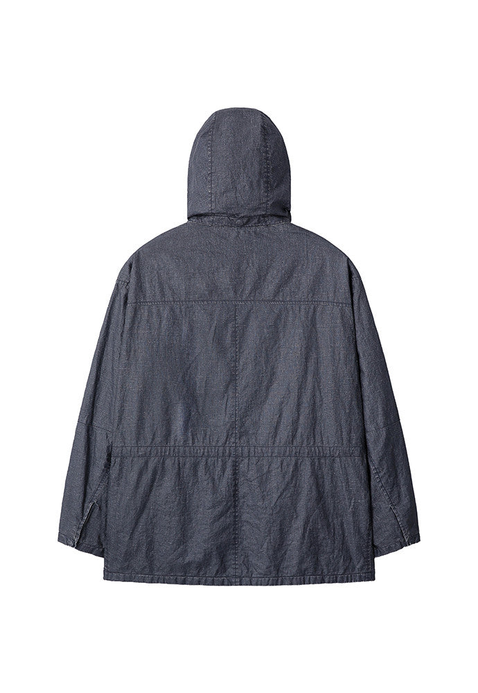 Art if acts - Linen Rain Parka (Navy) product image 9 | TRAB K-Fashion Australia