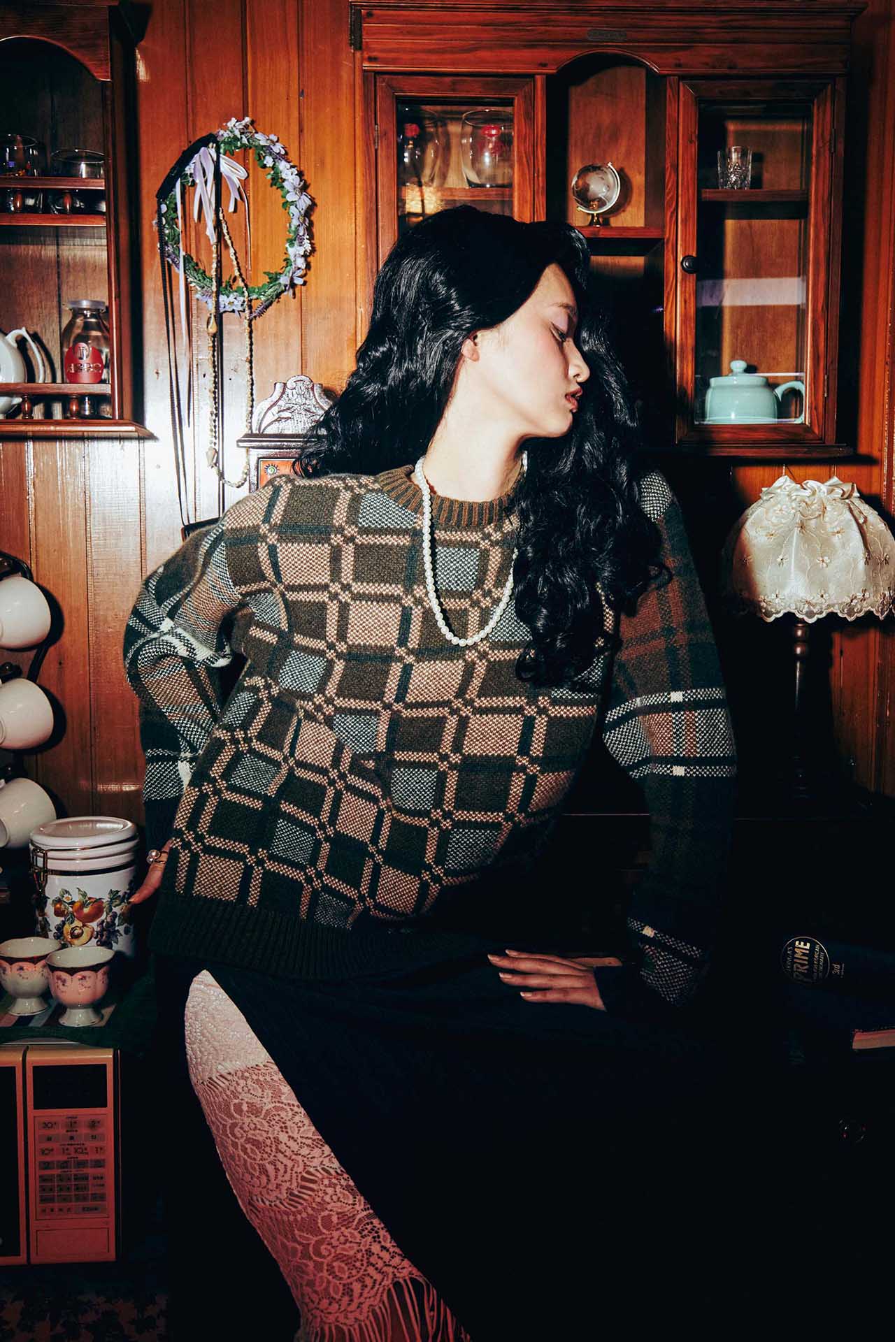 Ioedle - Checked Knit Pullover (OC) product image 15 | TRAB K-Fashion Australia